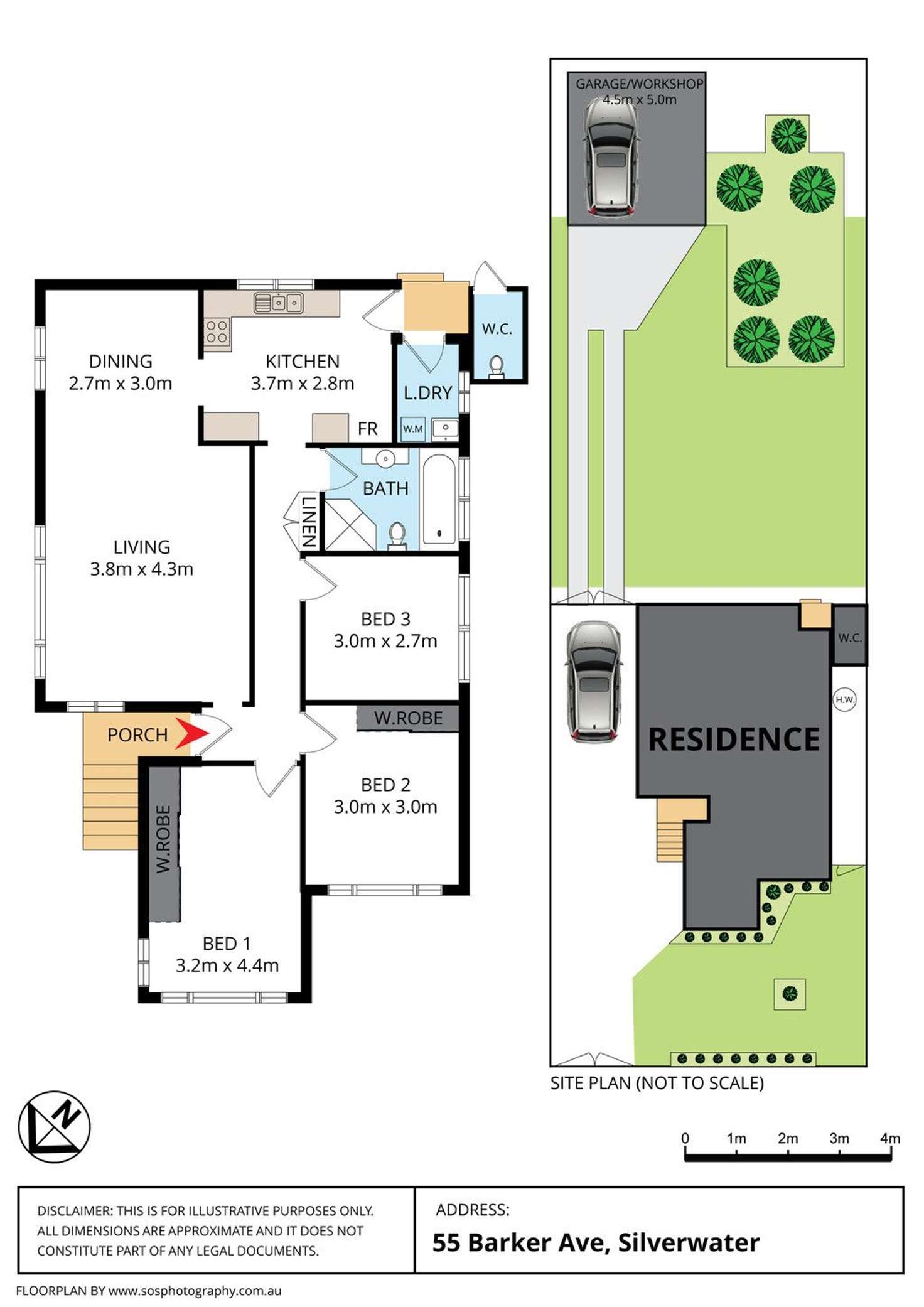 Floorplan of Homely house listing, 55 Barker Avenue, Silverwater NSW 2128