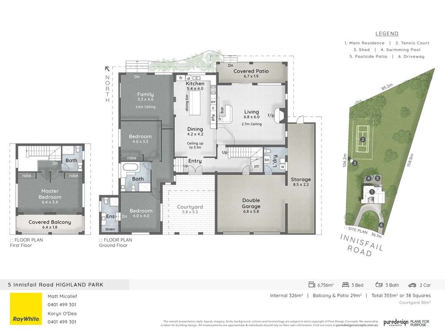 Floorplan of Homely house listing, 5 Innisfail Road, Highland Park QLD 4211