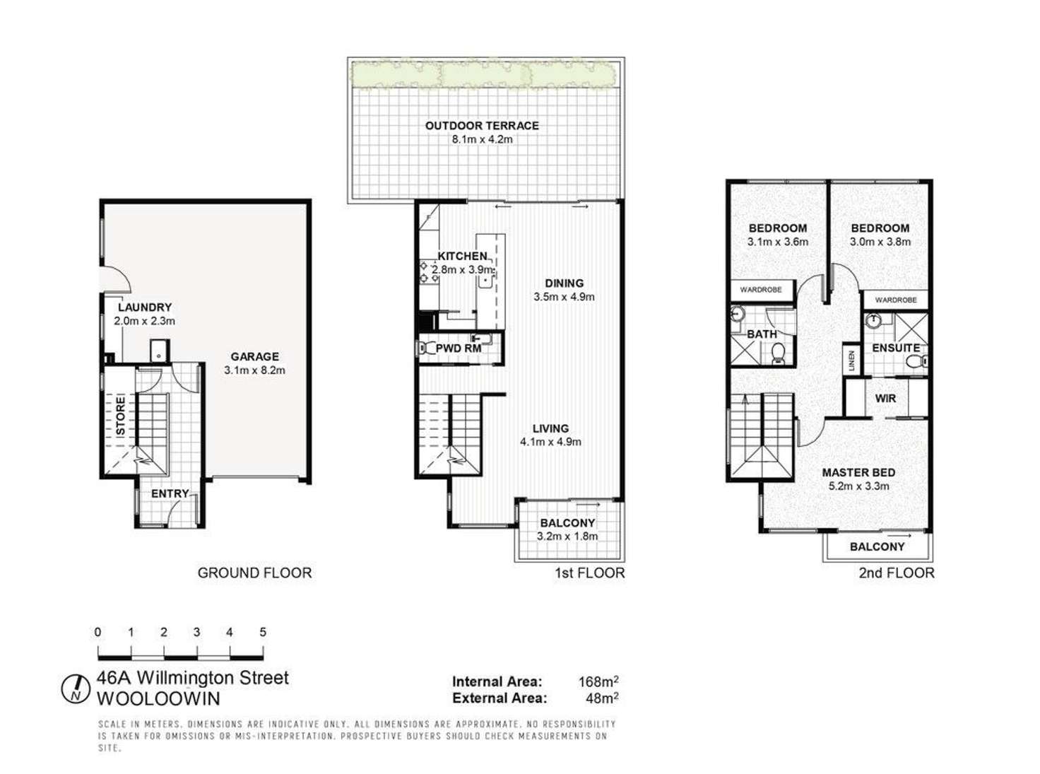 Floorplan of Homely townhouse listing, 46B Willmington Street, Wooloowin QLD 4030