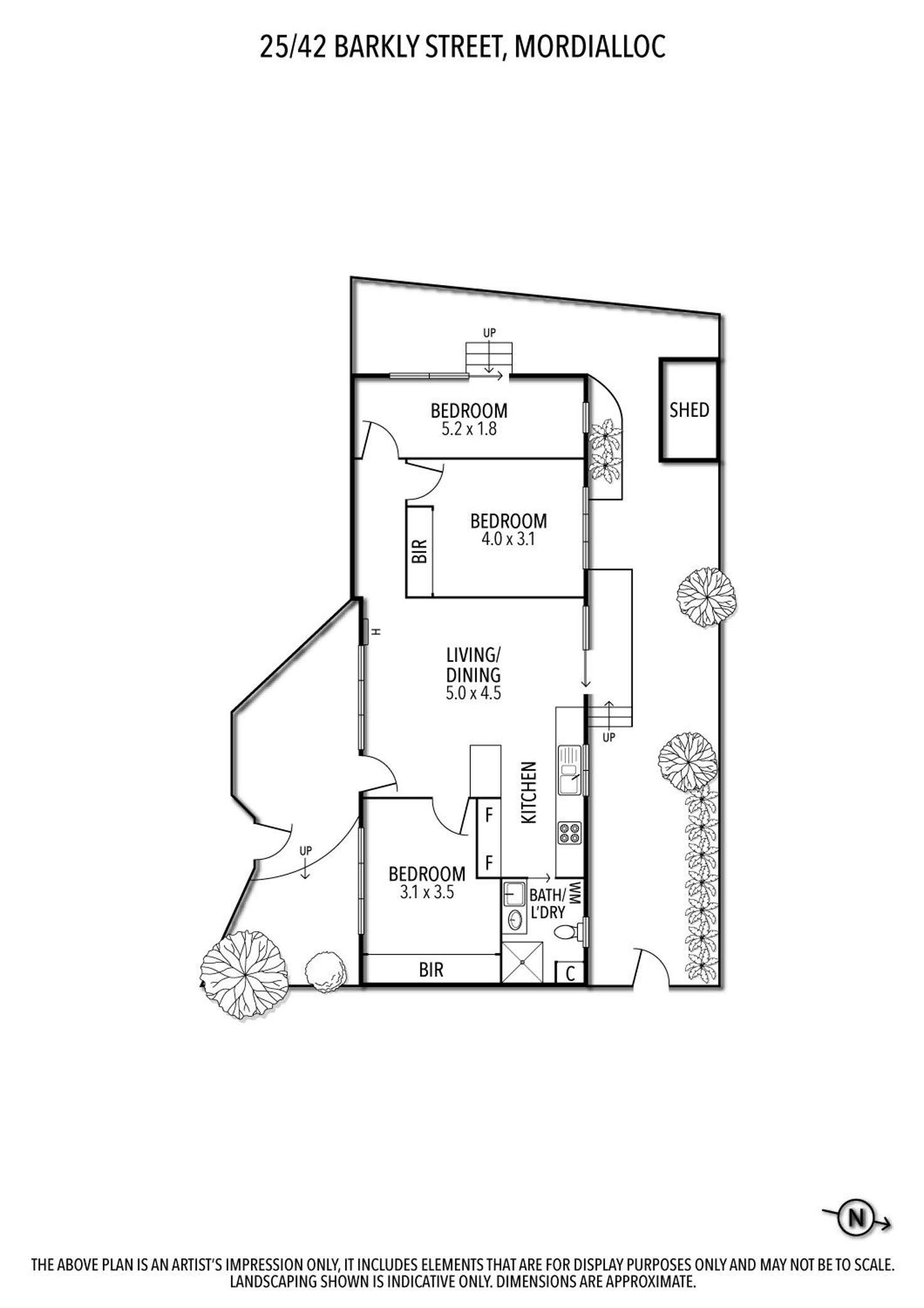 Floorplan of Homely unit listing, 25/42 Barkly Street, Mordialloc VIC 3195
