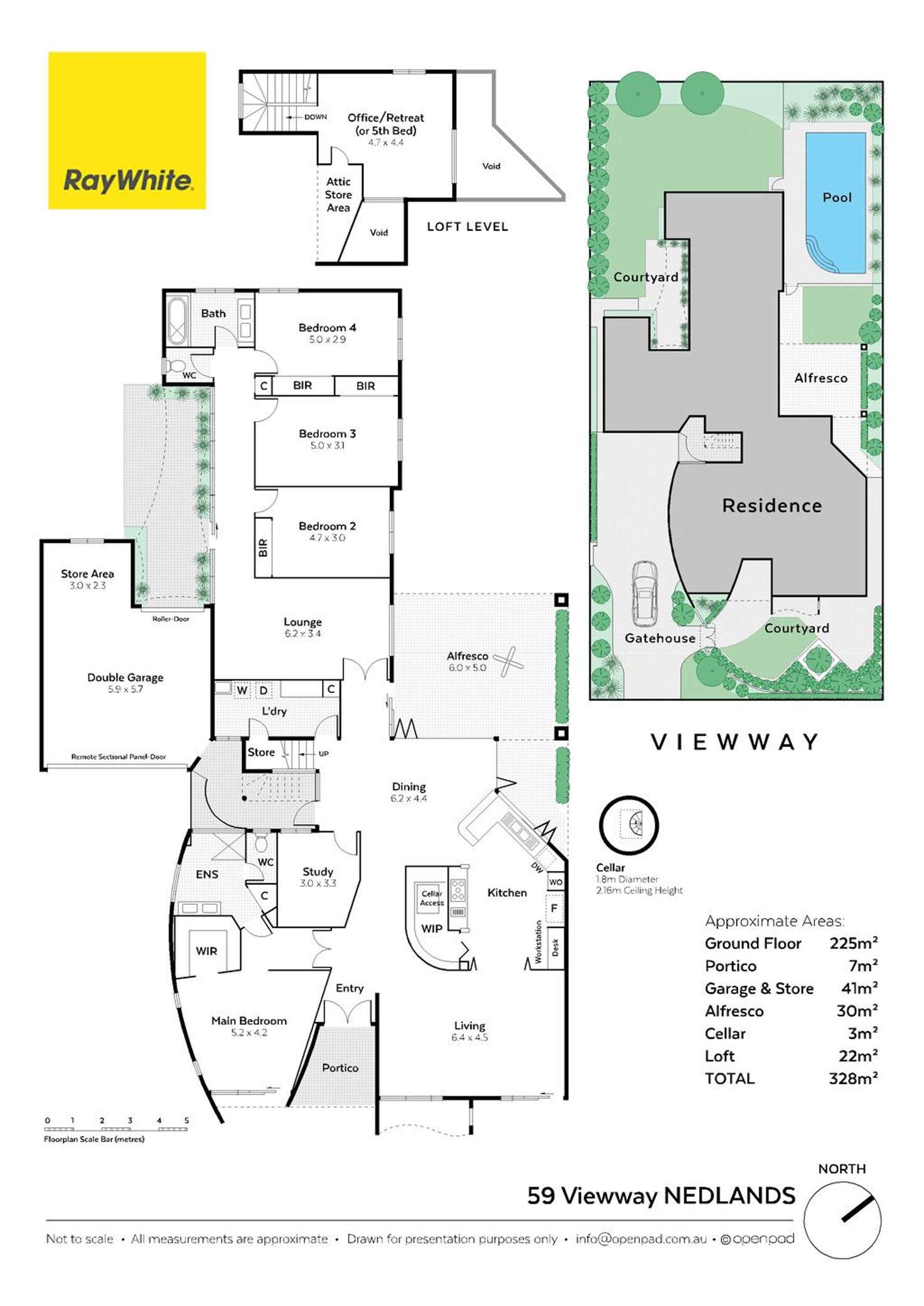Floorplan of Homely house listing, 59 Viewway, Nedlands WA 6009