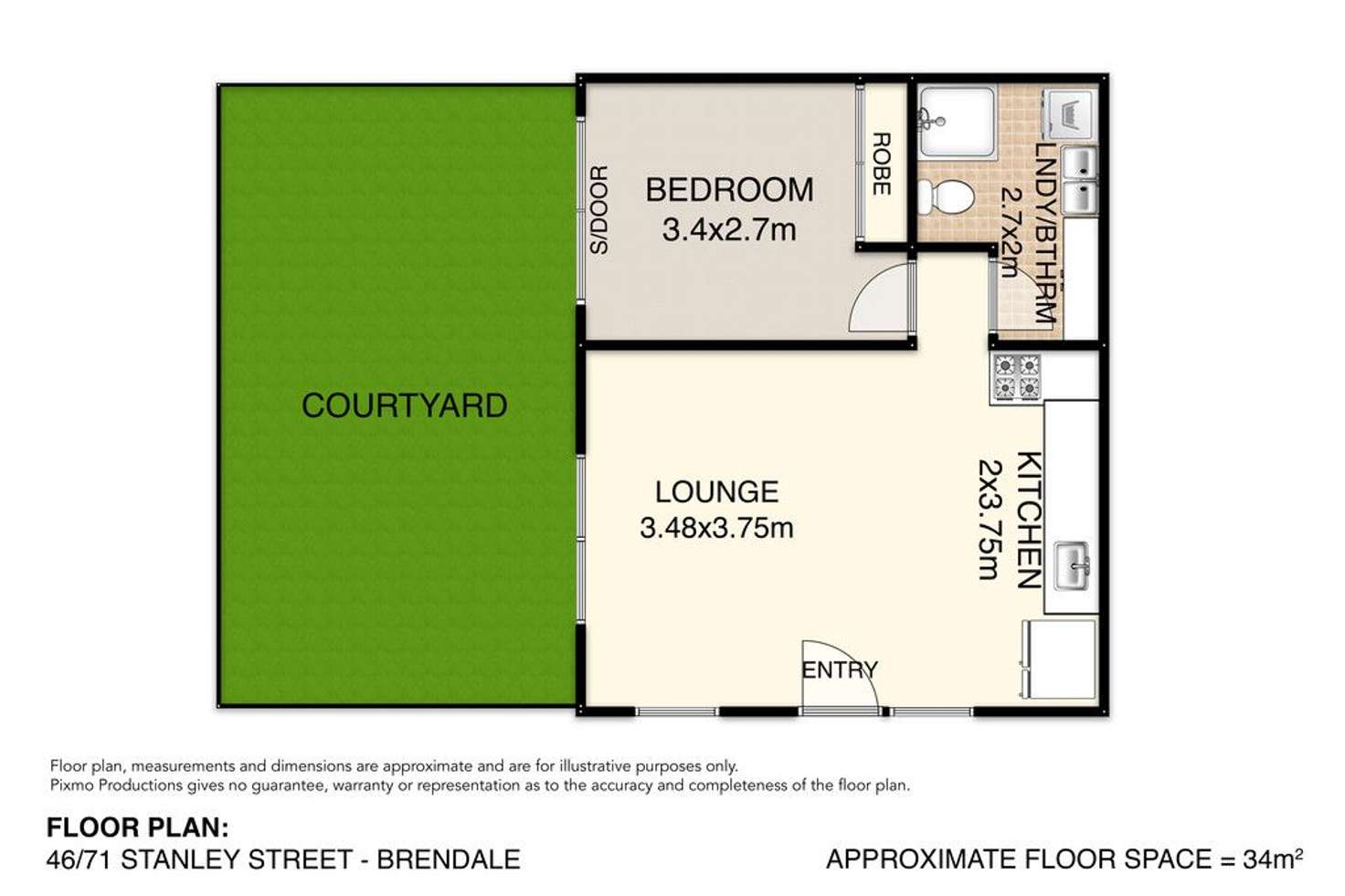 Floorplan of Homely unit listing, 46/71 Stanley Street, Brendale QLD 4500