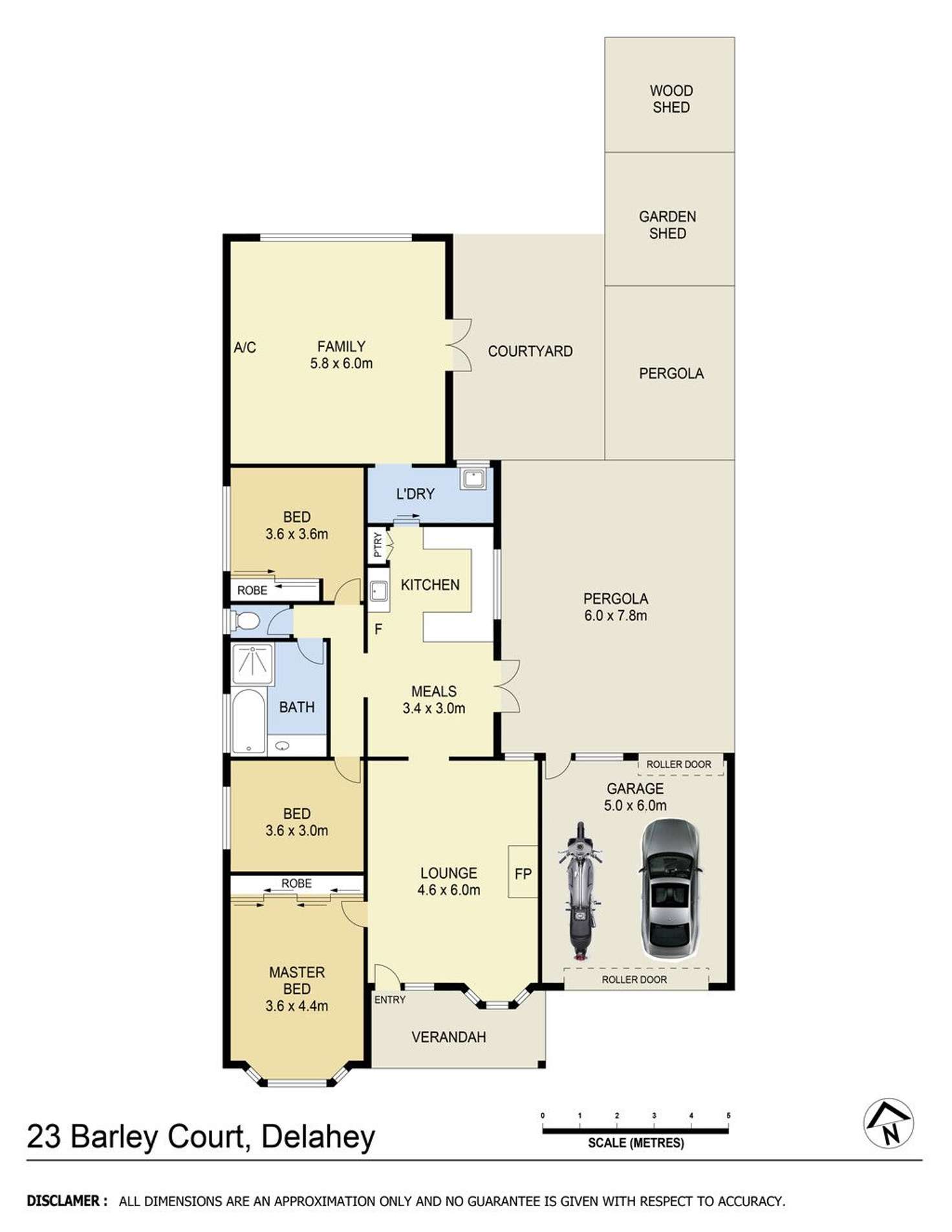 Floorplan of Homely house listing, 23 Barley Court, Delahey VIC 3037