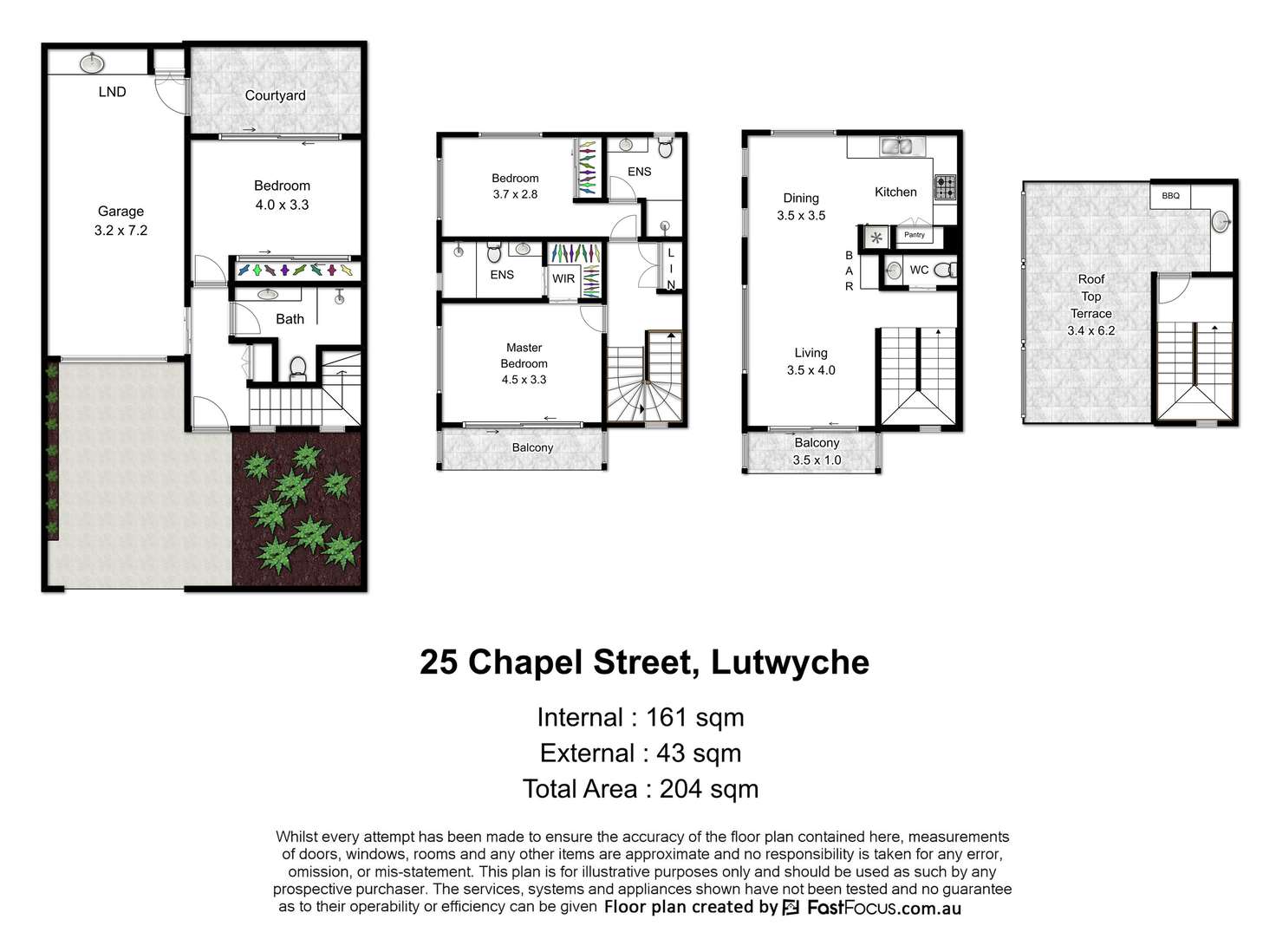 Floorplan of Homely townhouse listing, 25 Chapel Street, Lutwyche QLD 4030