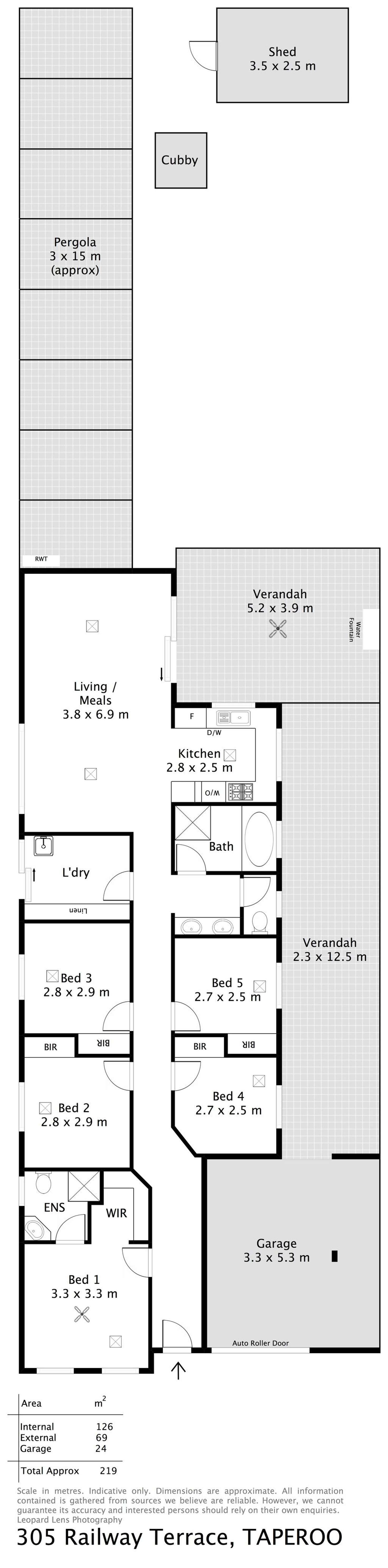 Floorplan of Homely house listing, 305 Railway Terrace, Taperoo SA 5017