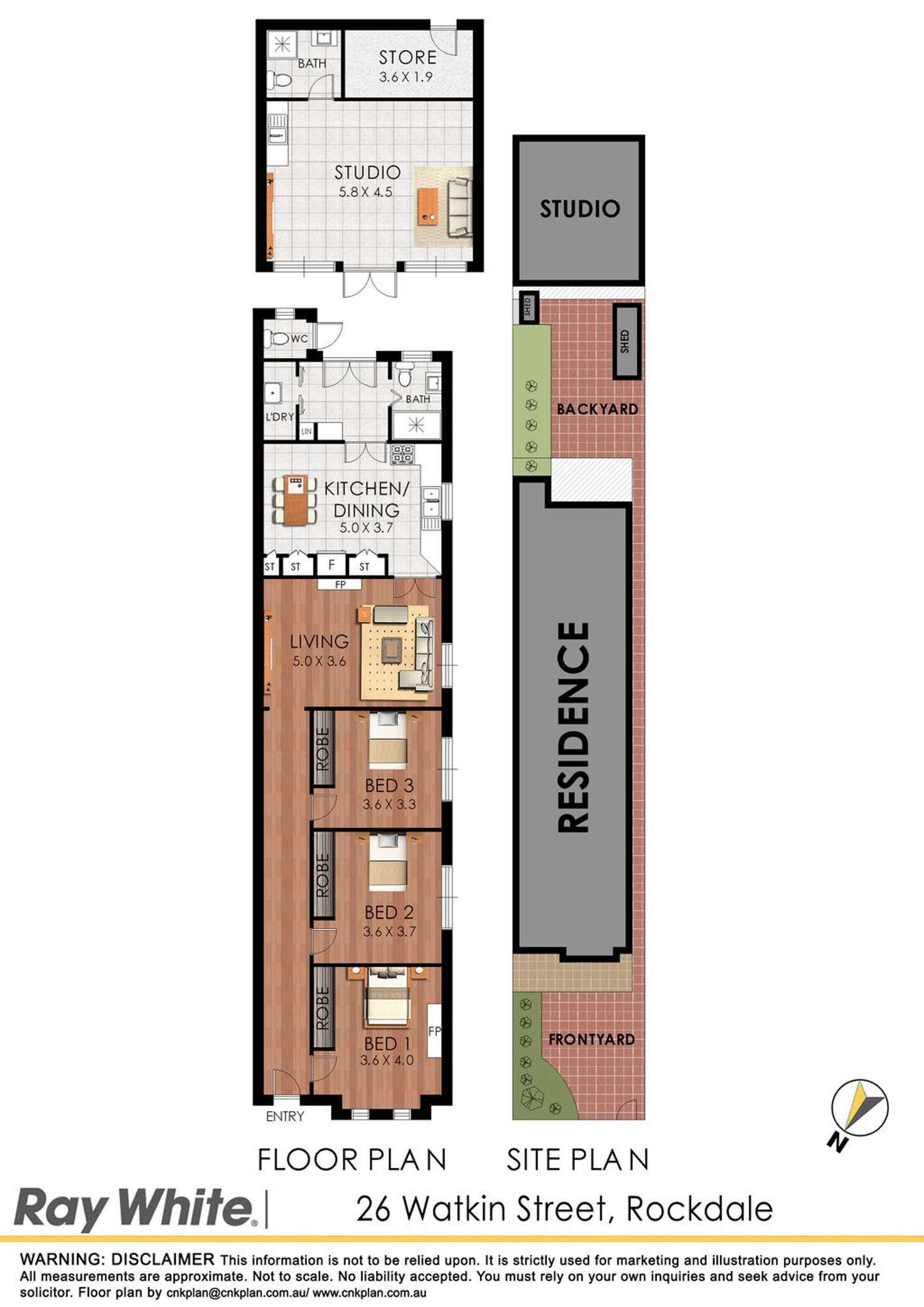 Floorplan of Homely house listing, 26 Watkin Street, Rockdale NSW 2216
