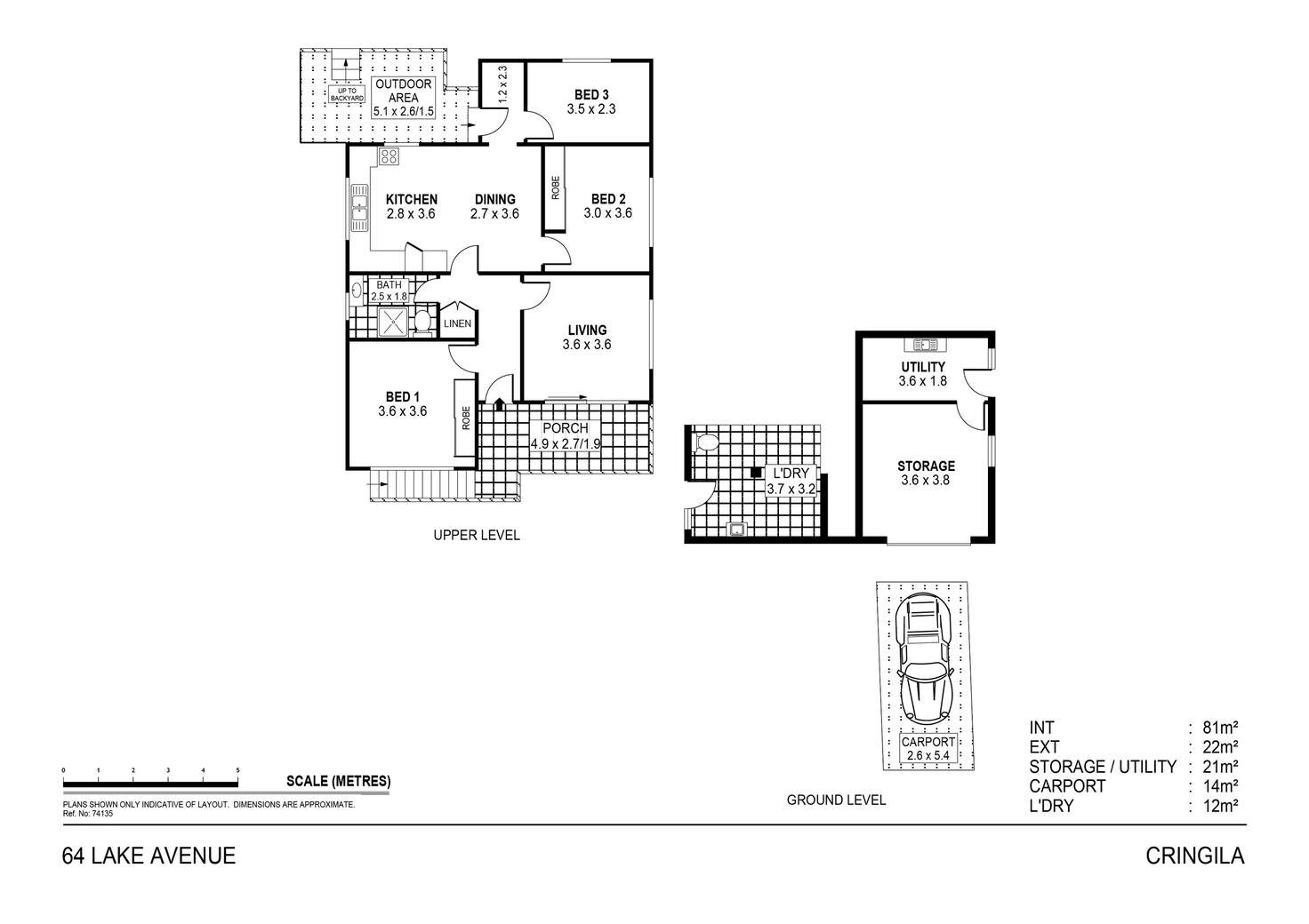 Floorplan of Homely house listing, 64 Lake Avenue, Cringila NSW 2502