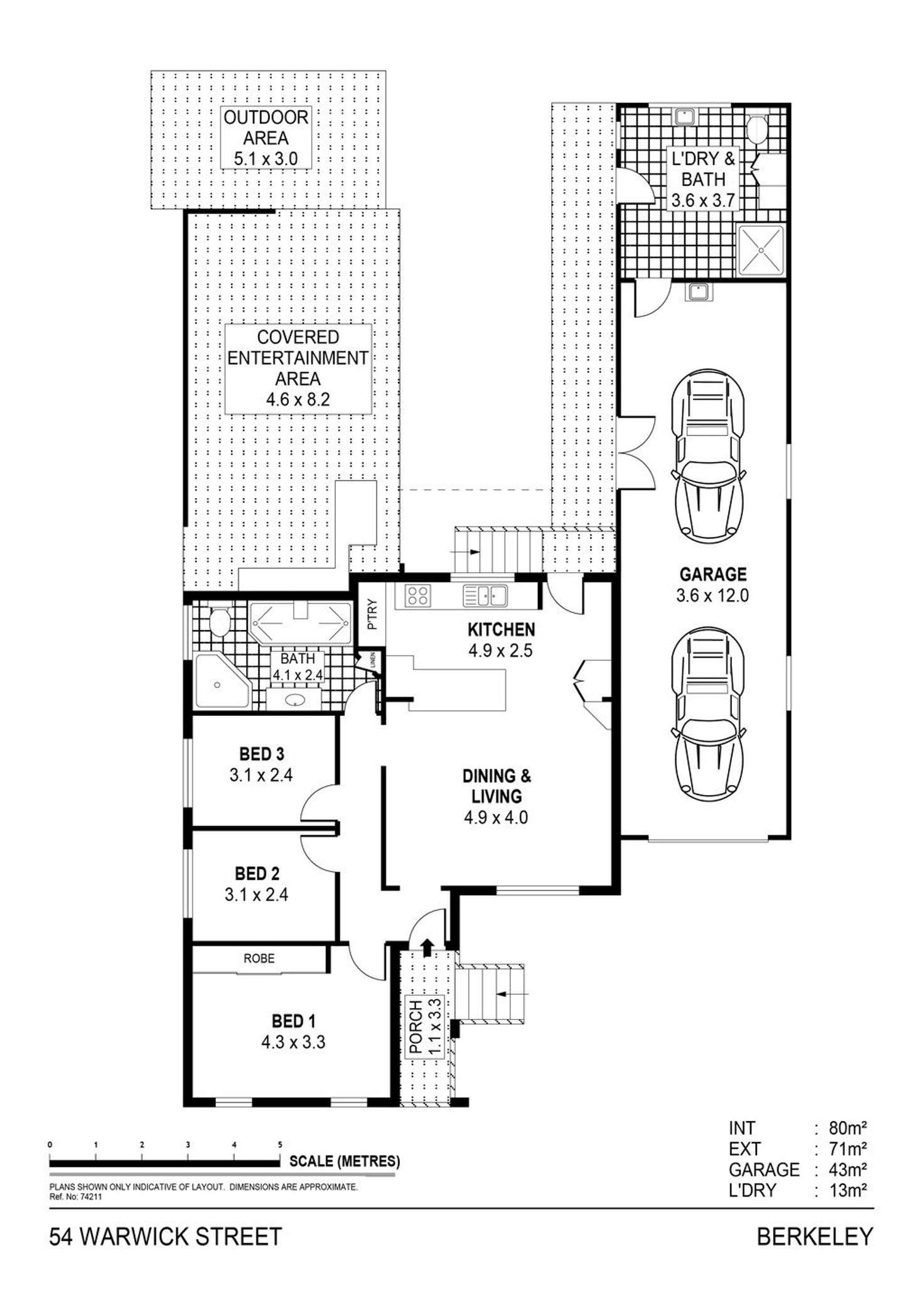 Floorplan of Homely house listing, 54 Warwick Street, Berkeley NSW 2506