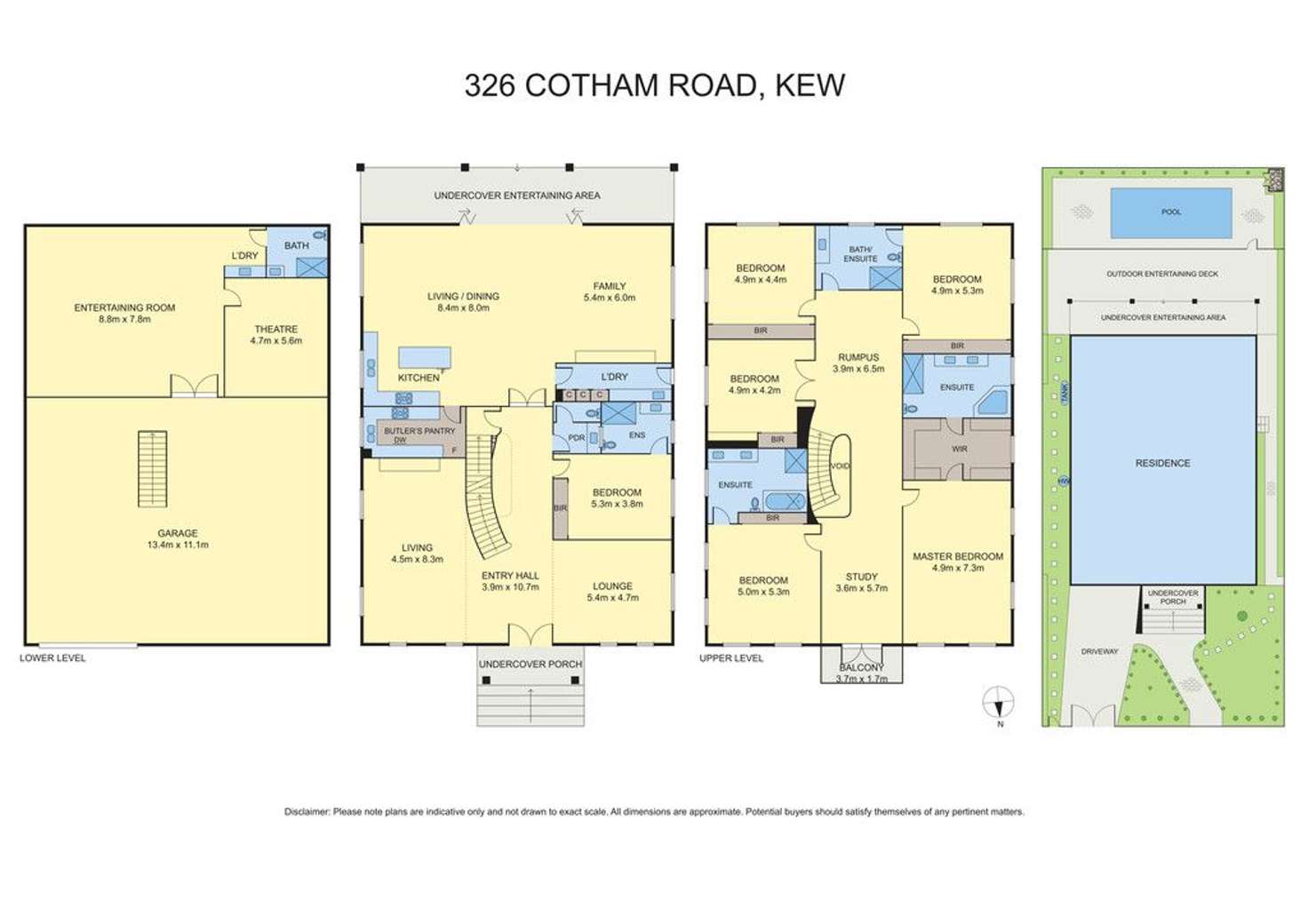 Floorplan of Homely house listing, 326 Cotham Road, Kew VIC 3101
