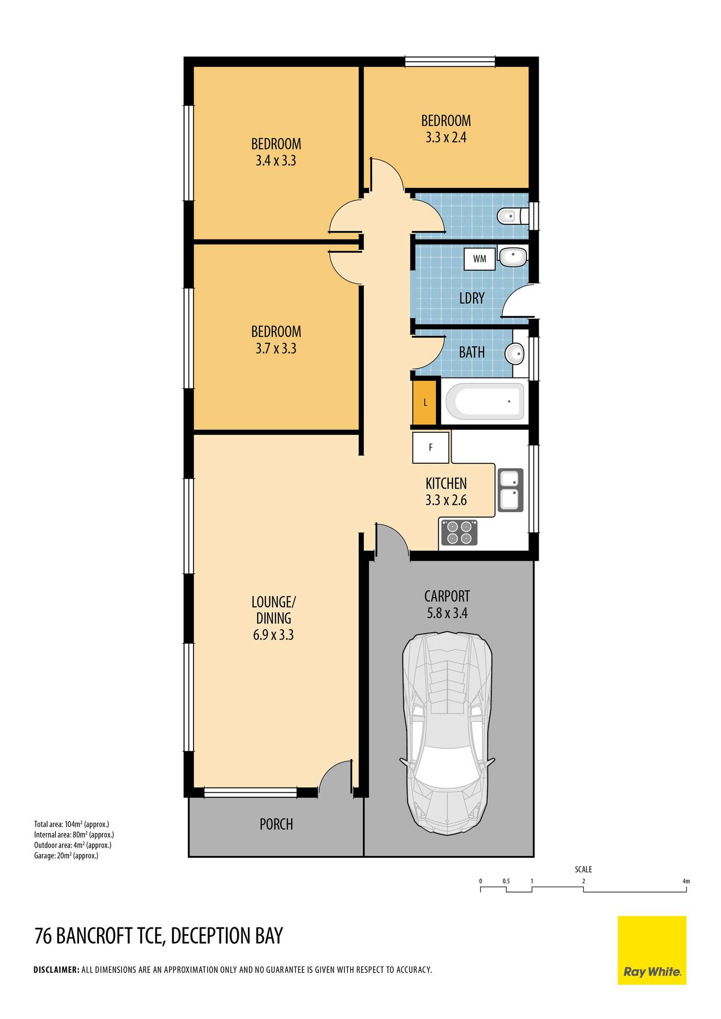 Floorplan of Homely house listing, 76 Bancroft Terrace, Deception Bay QLD 4508