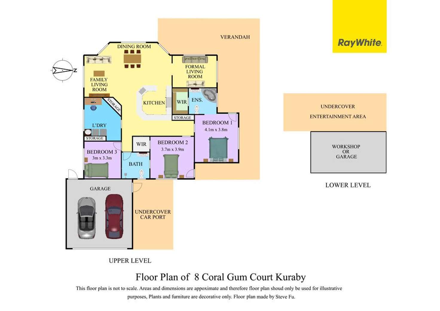 Floorplan of Homely house listing, 8 Coral Gum Court, Kuraby QLD 4112