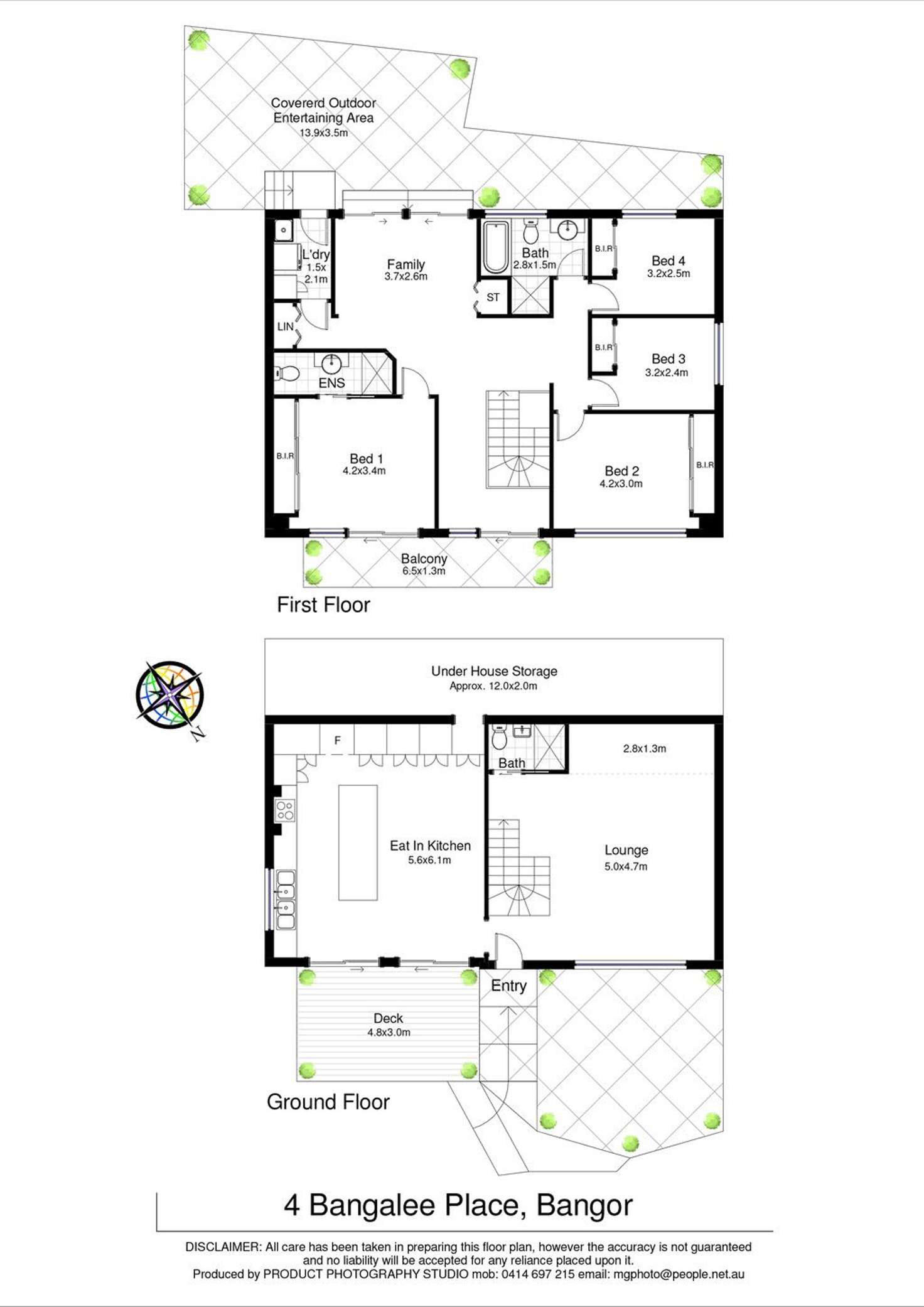 Floorplan of Homely house listing, 4 Bangalee Place, Bangor NSW 2234