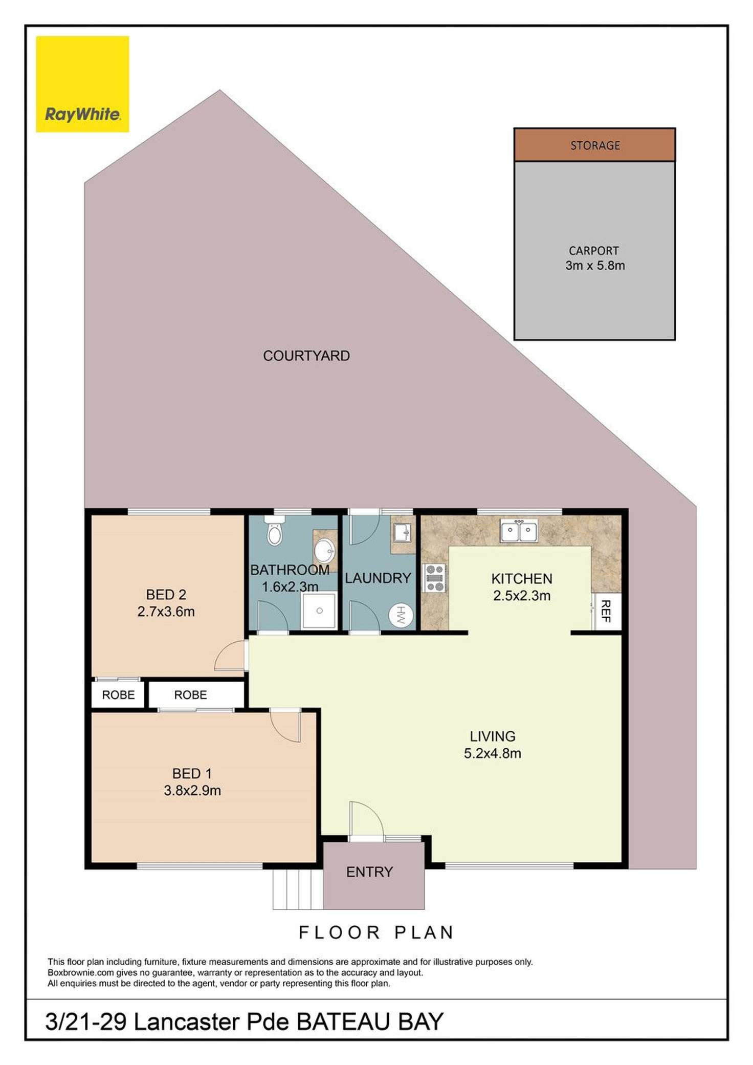 Floorplan of Homely villa listing, 3/21-29 Lancaster Parade, Bateau Bay NSW 2261