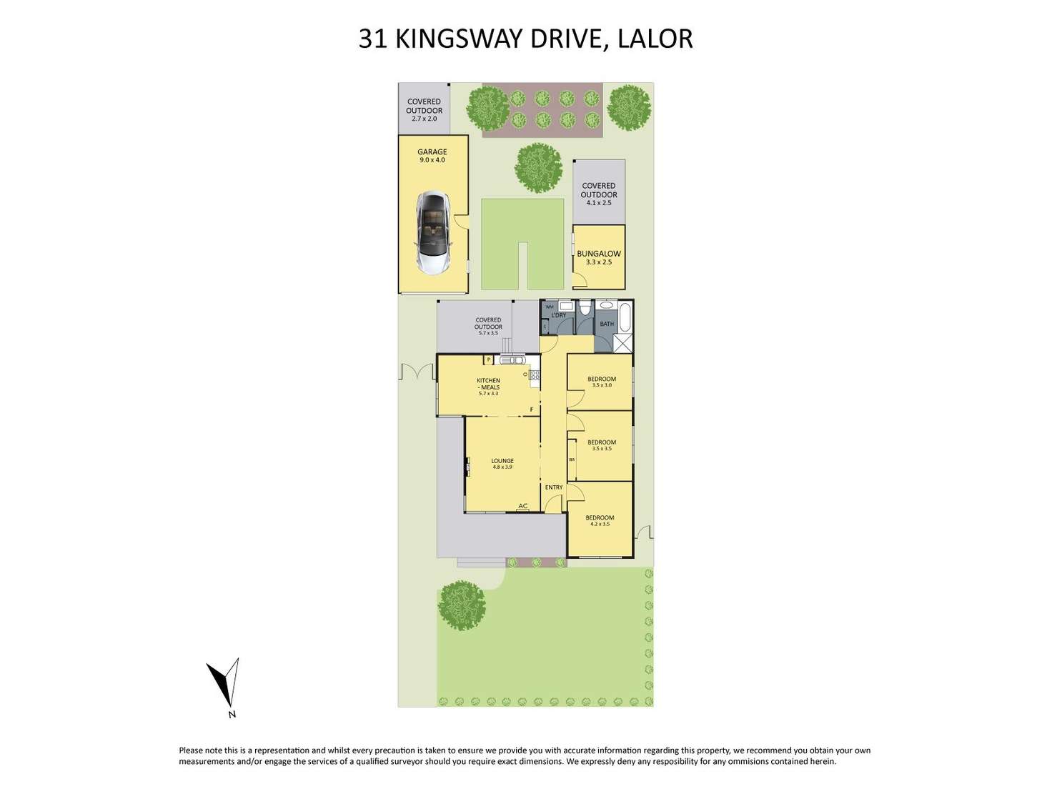 Floorplan of Homely house listing, 31 Kingsway Drive, Lalor VIC 3075