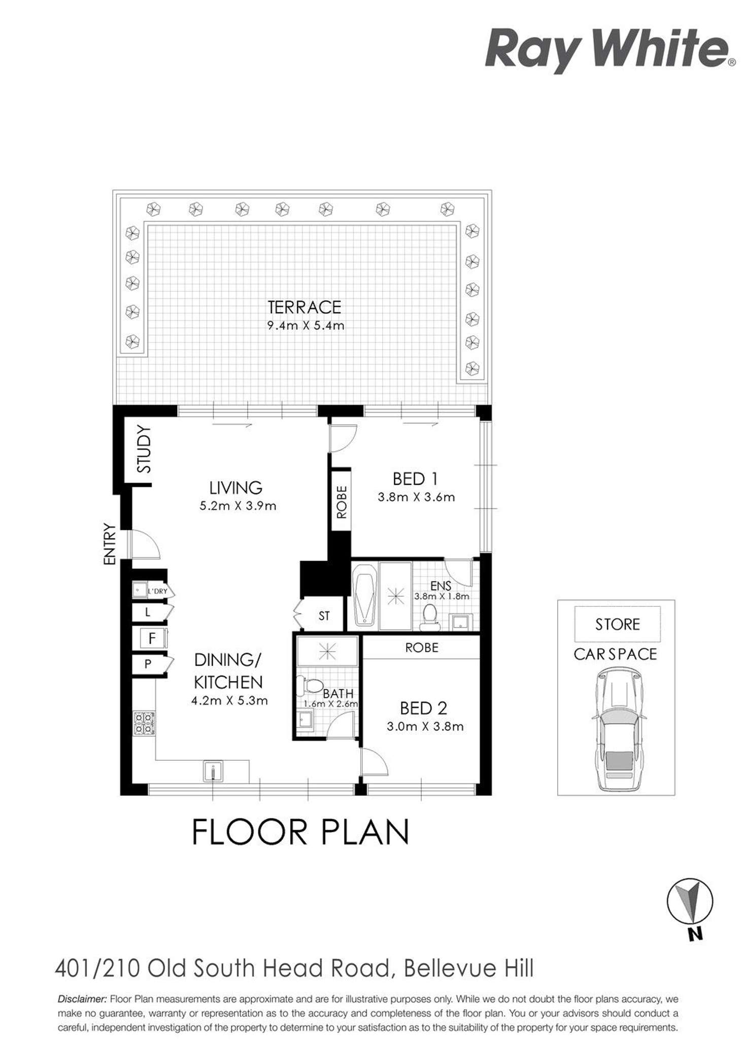 Floorplan of Homely apartment listing, 104/210 Old South Head Road, Bellevue Hill NSW 2023