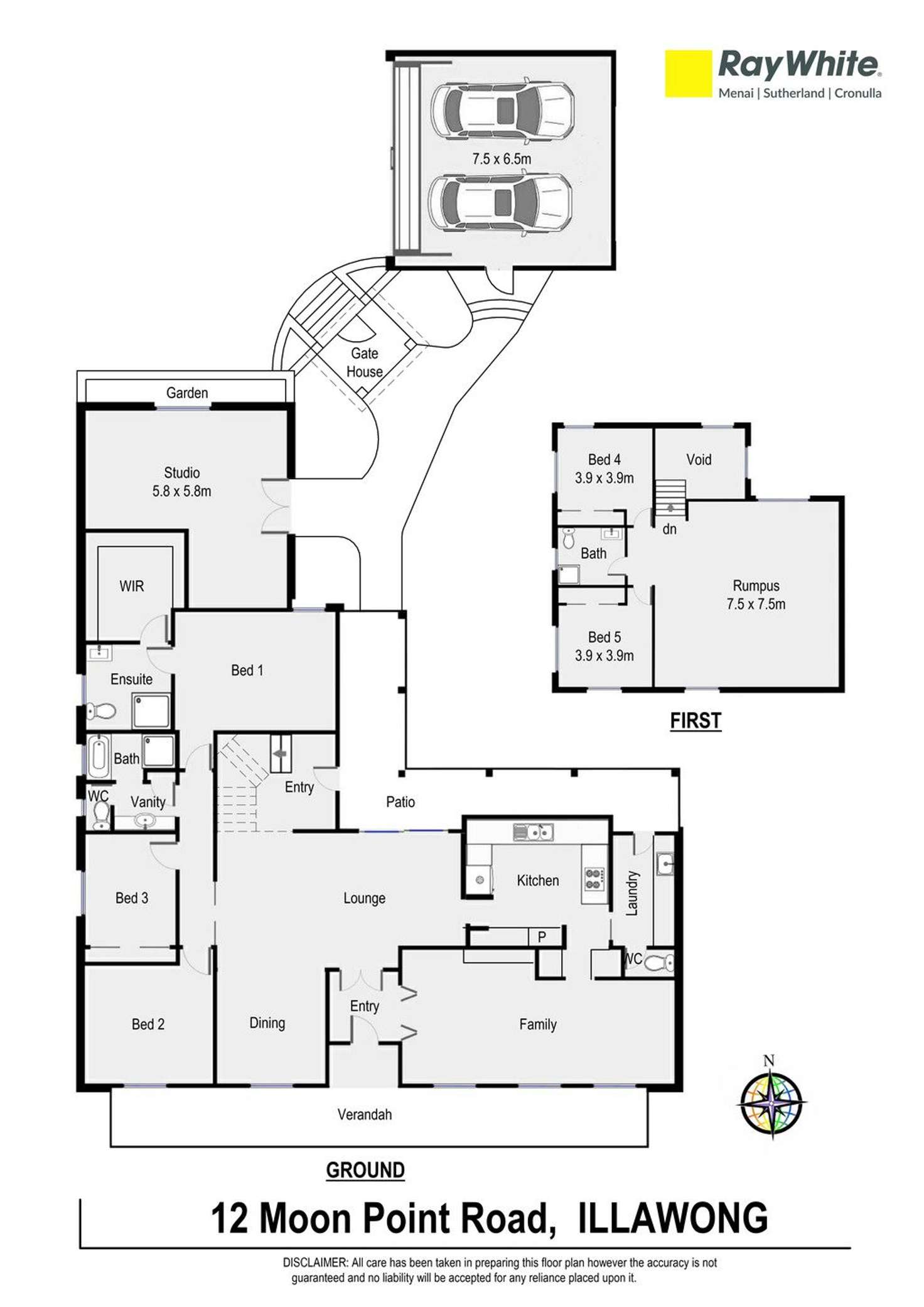 Floorplan of Homely house listing, 12 Moon Point Road, Illawong NSW 2234