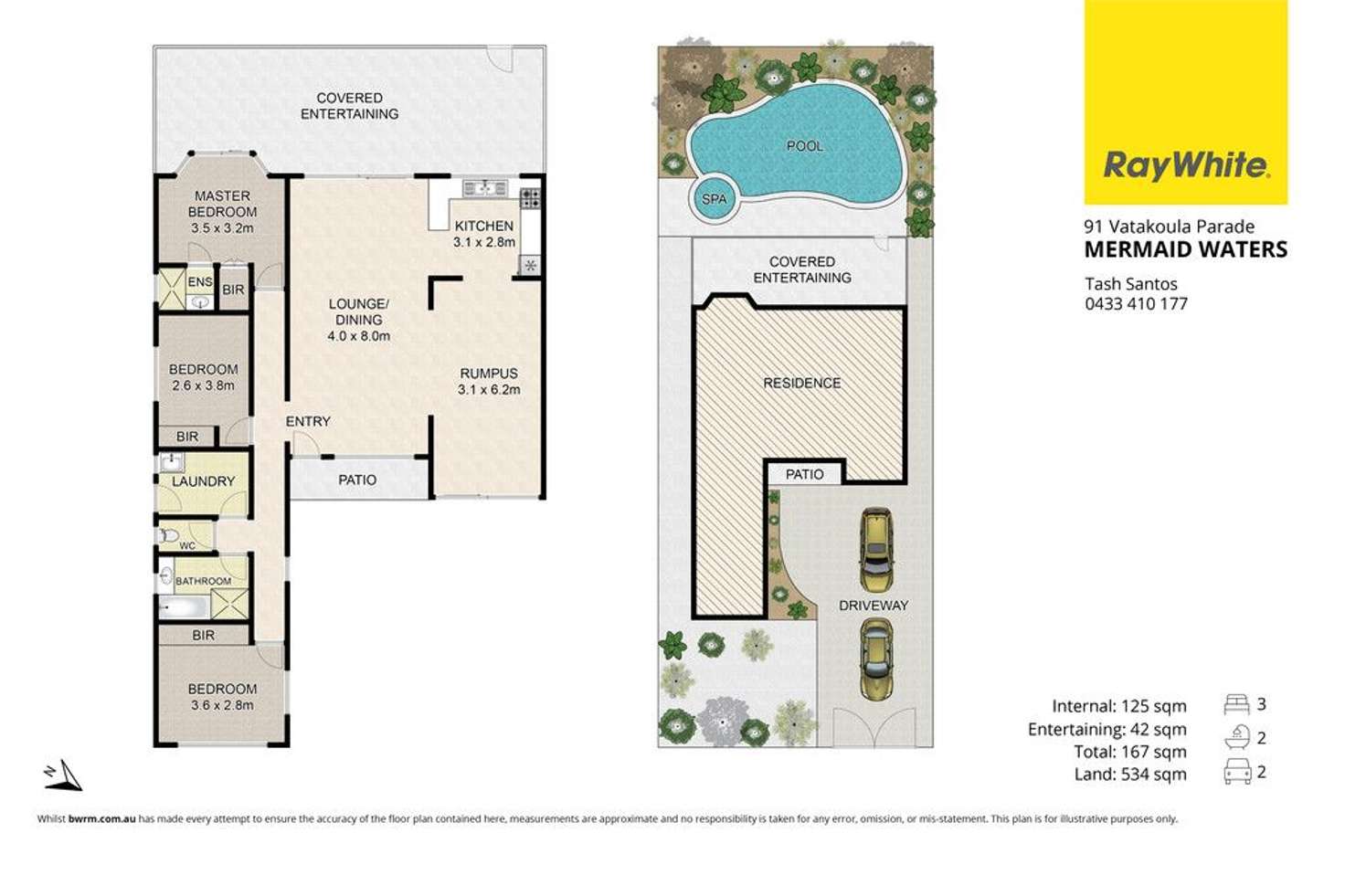 Floorplan of Homely house listing, 91 Vatakoula Parade, Mermaid Waters QLD 4218