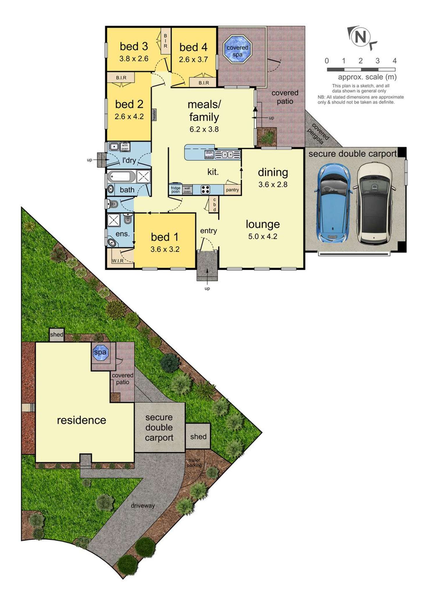 Floorplan of Homely house listing, 3 Cerise Place, Mulgrave VIC 3170