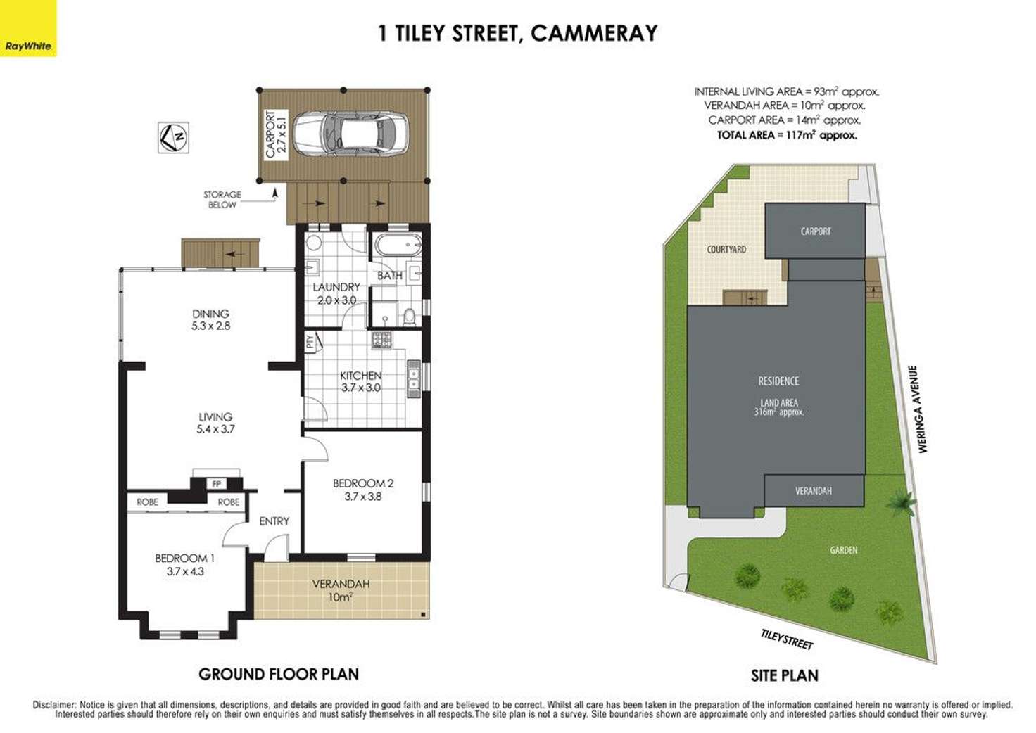 Floorplan of Homely house listing, 1 Tiley Street, Cammeray NSW 2062