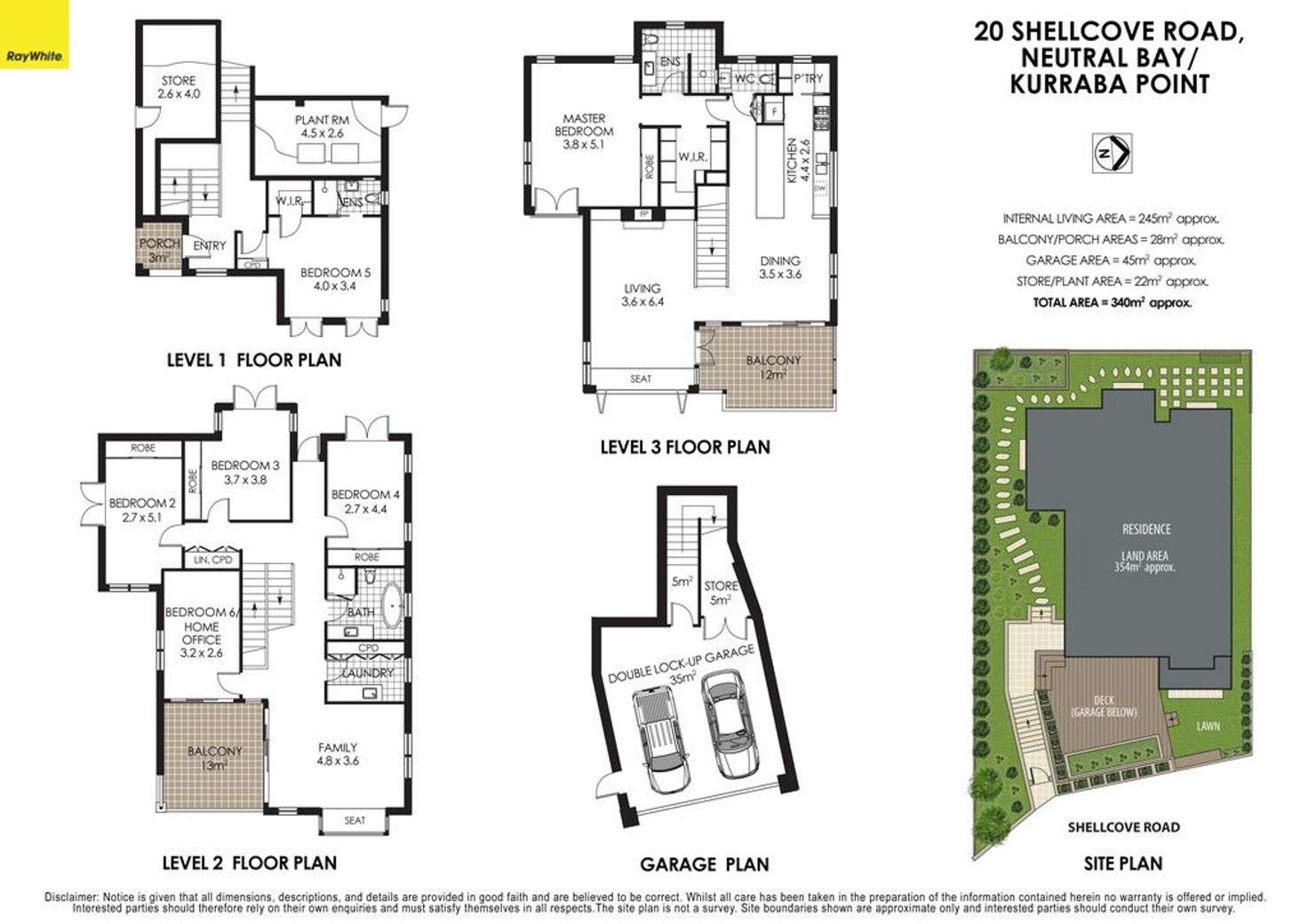 Floorplan of Homely house listing, 20 Shellcove Road, Neutral Bay NSW 2089