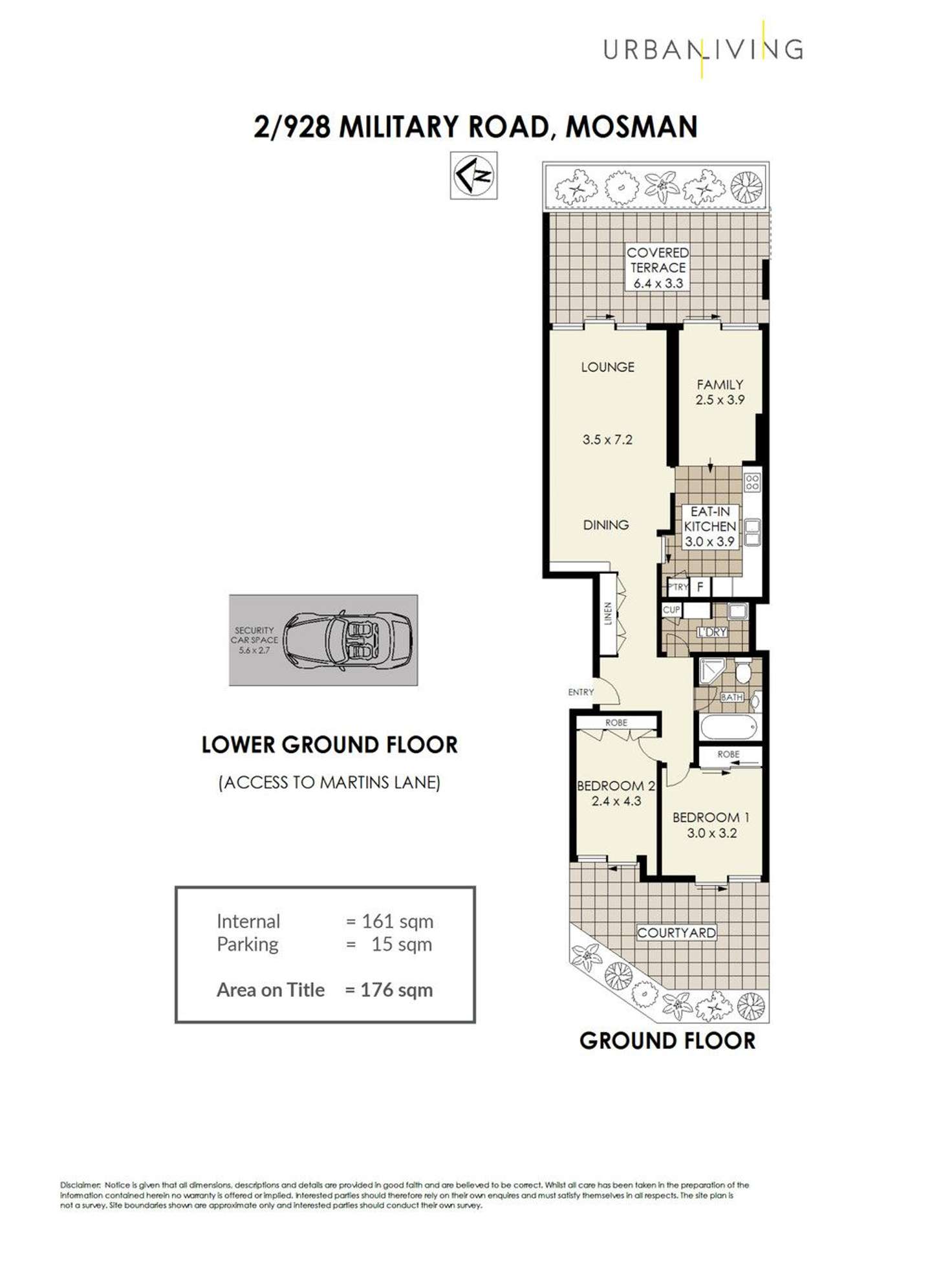 Floorplan of Homely apartment listing, 2/928 Military Road, Mosman NSW 2088