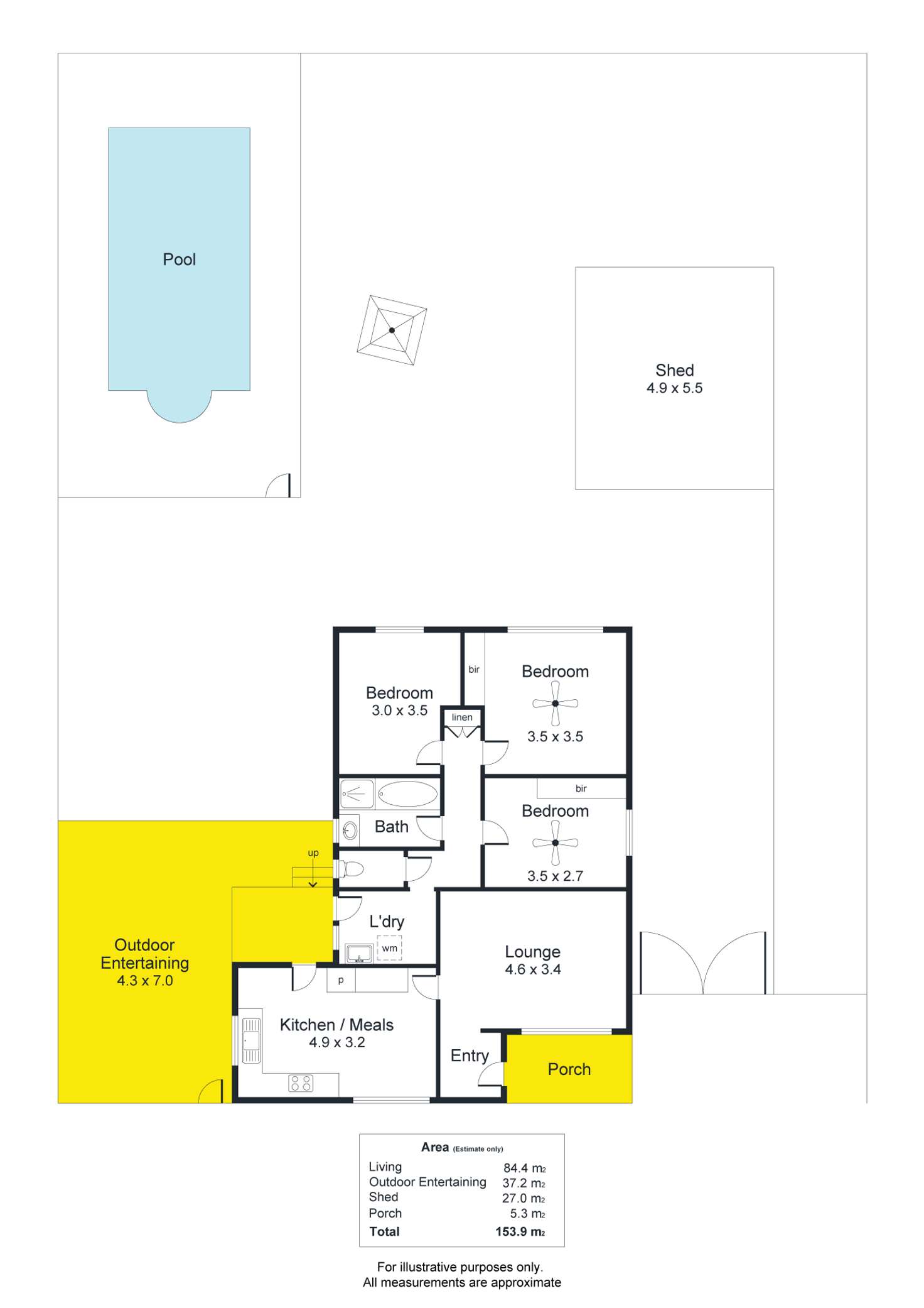 Floorplan of Homely house listing, 15 Felix Crescent, Morphett Vale SA 5162