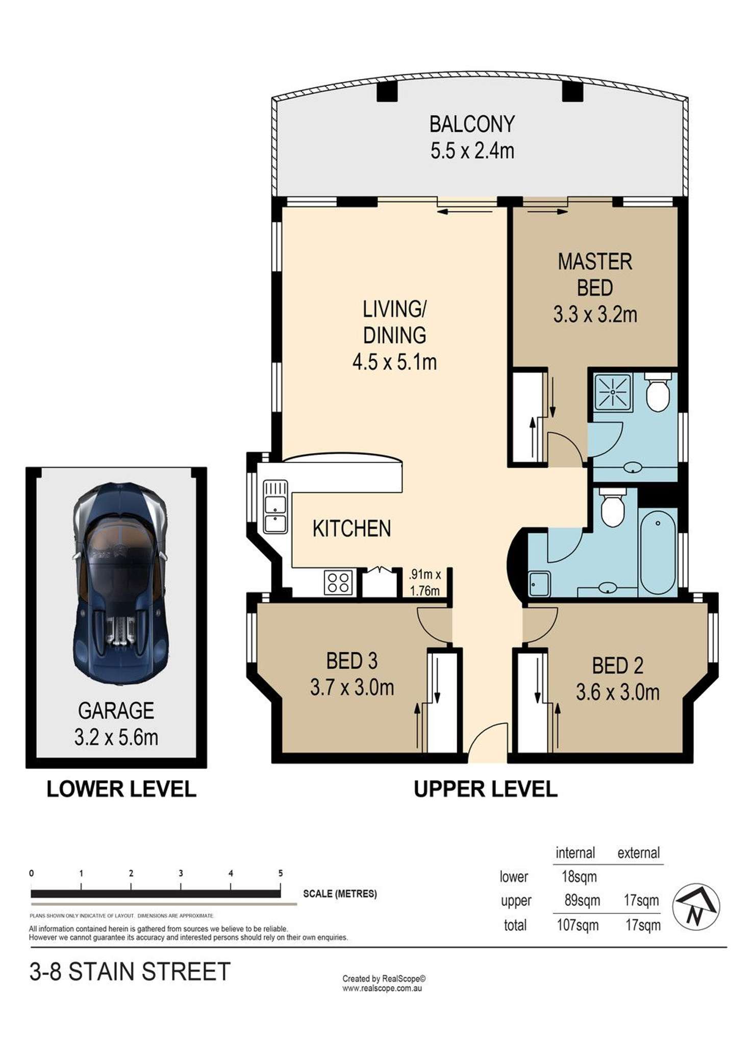 Floorplan of Homely apartment listing, 3/8 Stain Street, Wilston QLD 4051