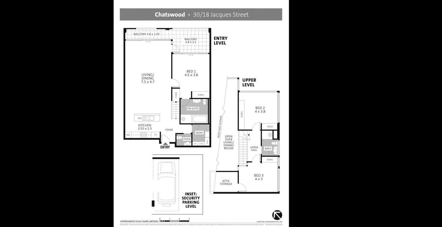 Floorplan of Homely unit listing, 30/18 Jacques Street, Chatswood NSW 2067