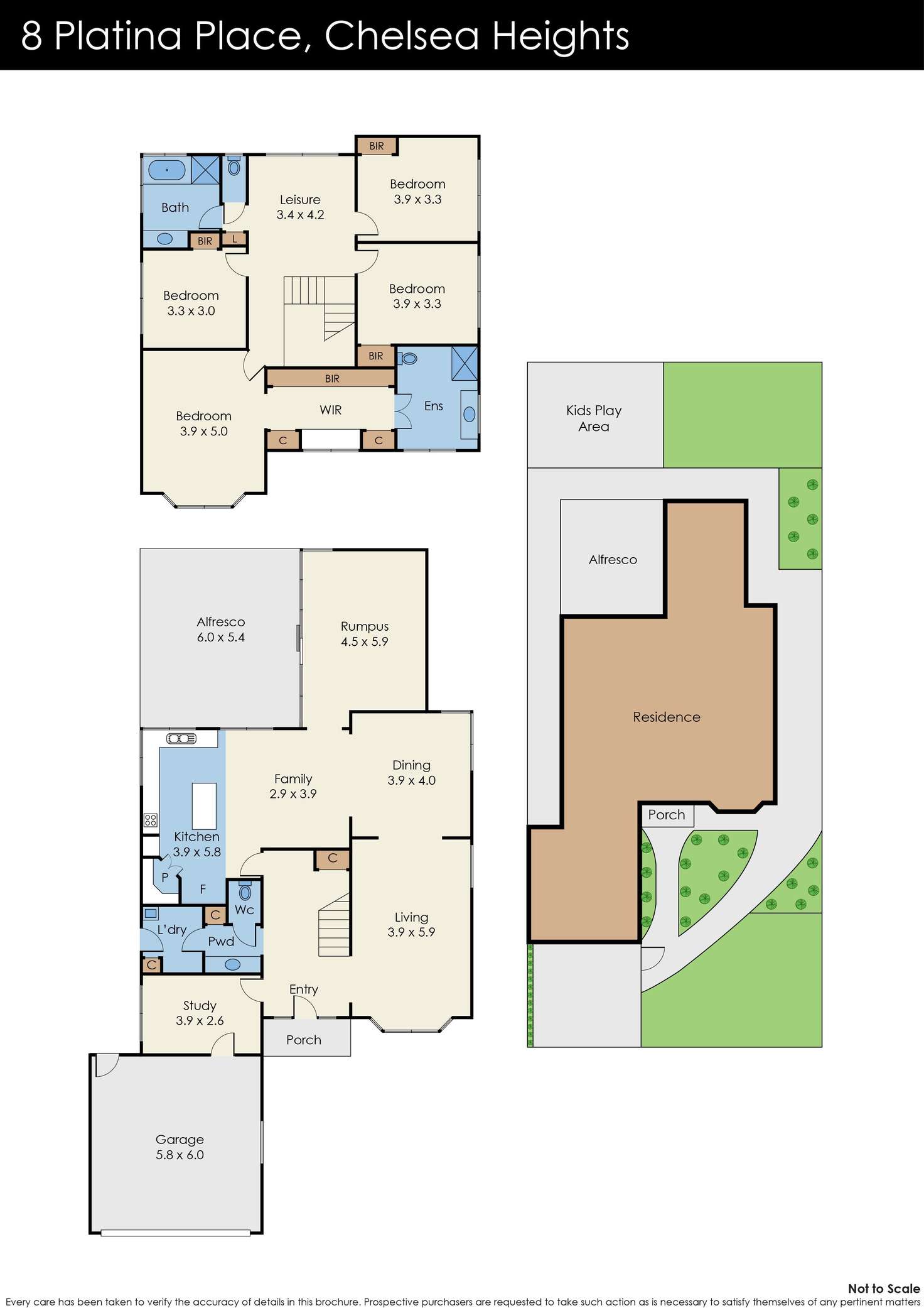 Floorplan of Homely house listing, 8 Platina Place, Chelsea Heights VIC 3196