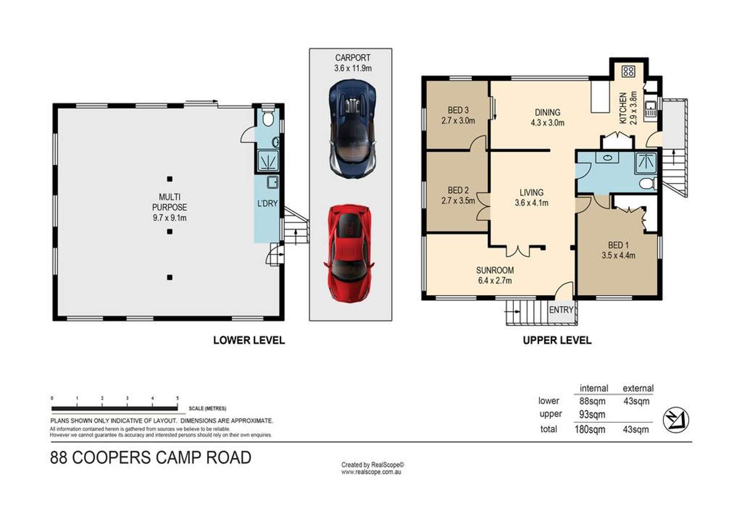 Floorplan of Homely house listing, 88 Coopers Camp Road, Bardon QLD 4065