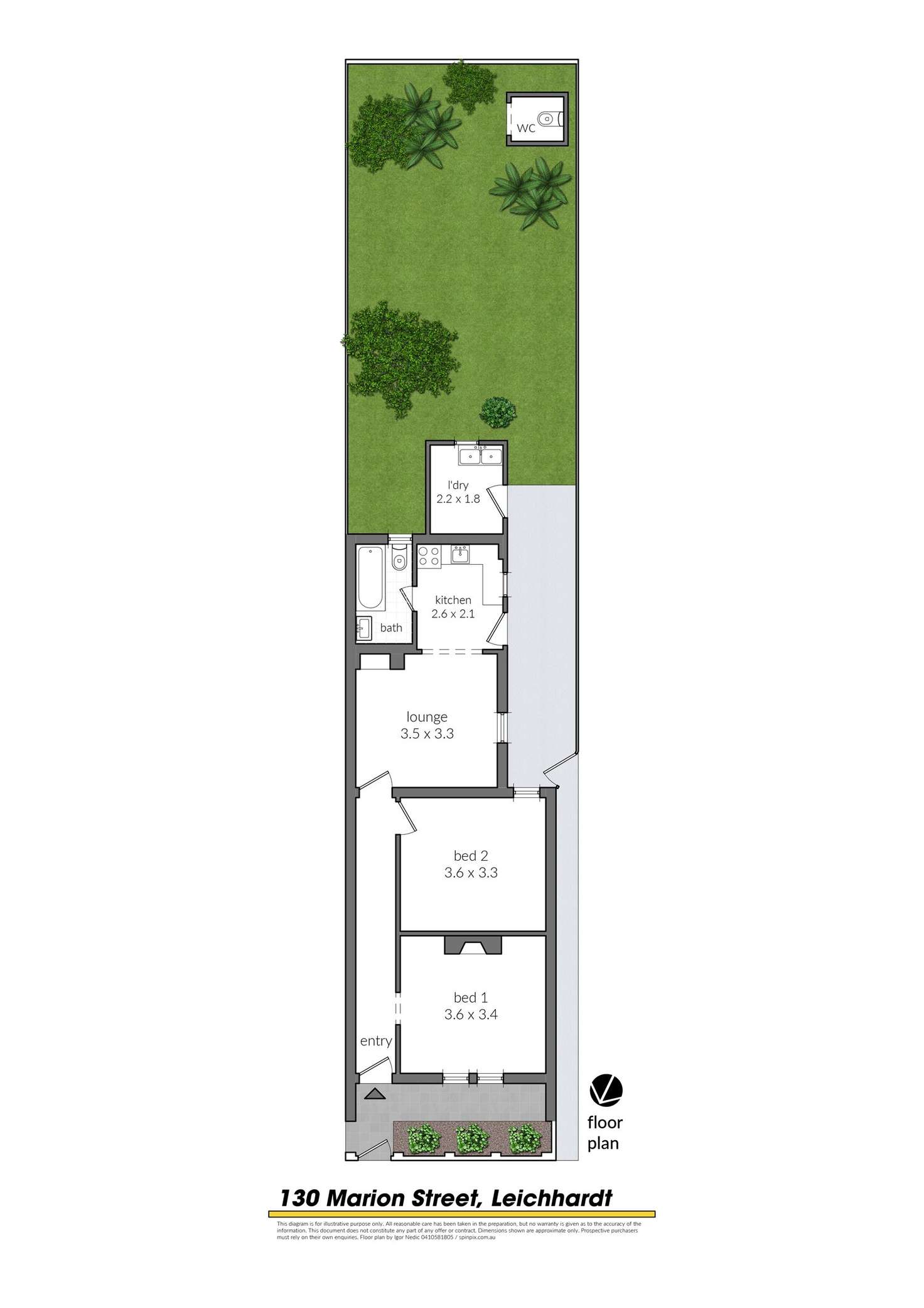 Floorplan of Homely other listing, 130 Marion Street, Leichhardt NSW 2040