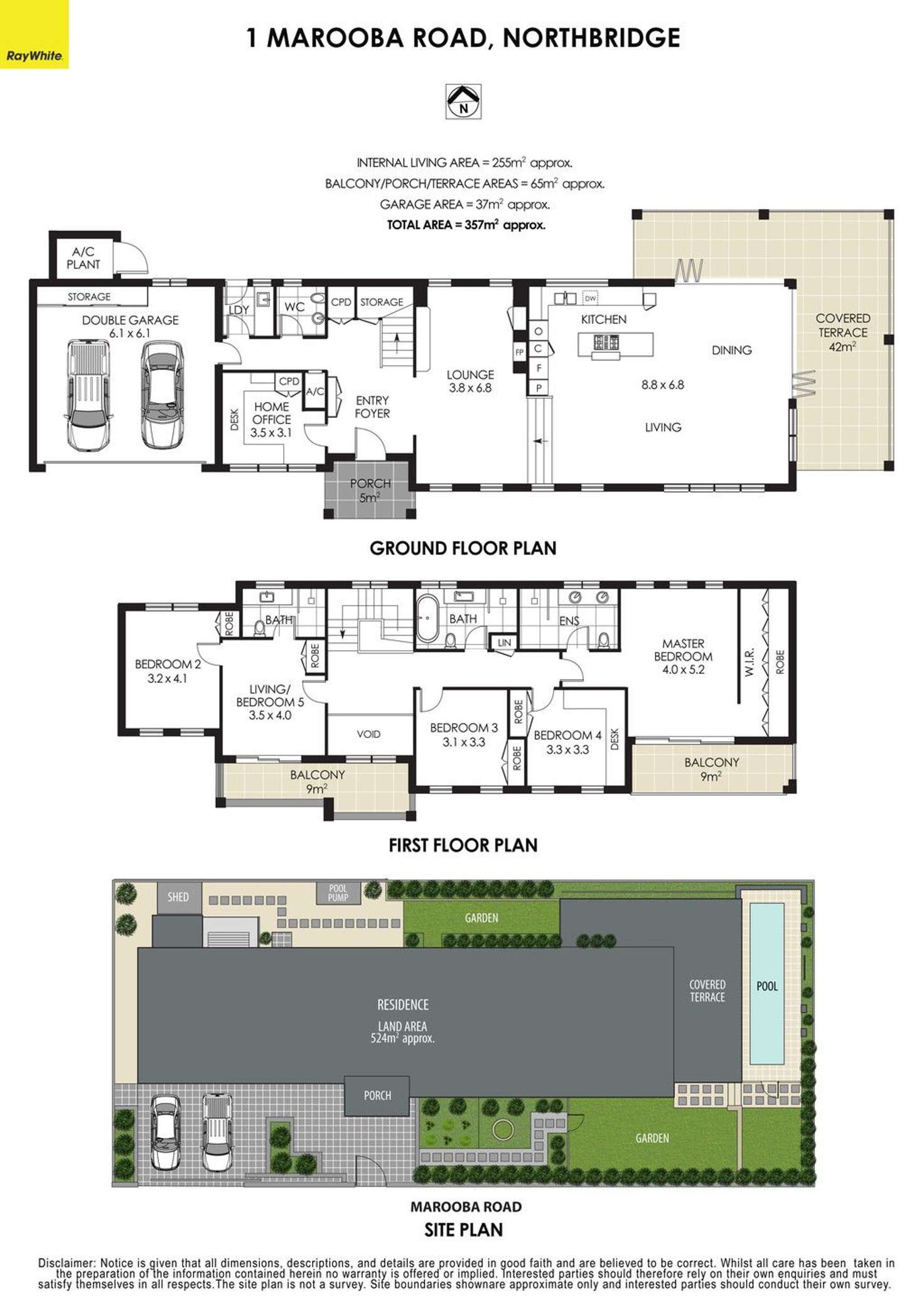 Floorplan of Homely house listing, 1 Marooba Road, Northbridge NSW 2063