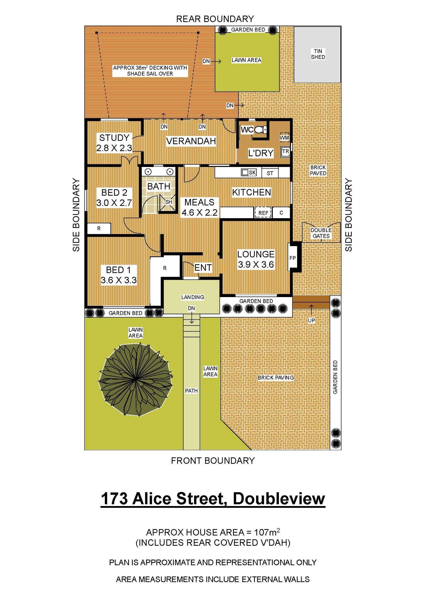 Floorplan of Homely house listing, 173 Alice Street, Doubleview WA 6018