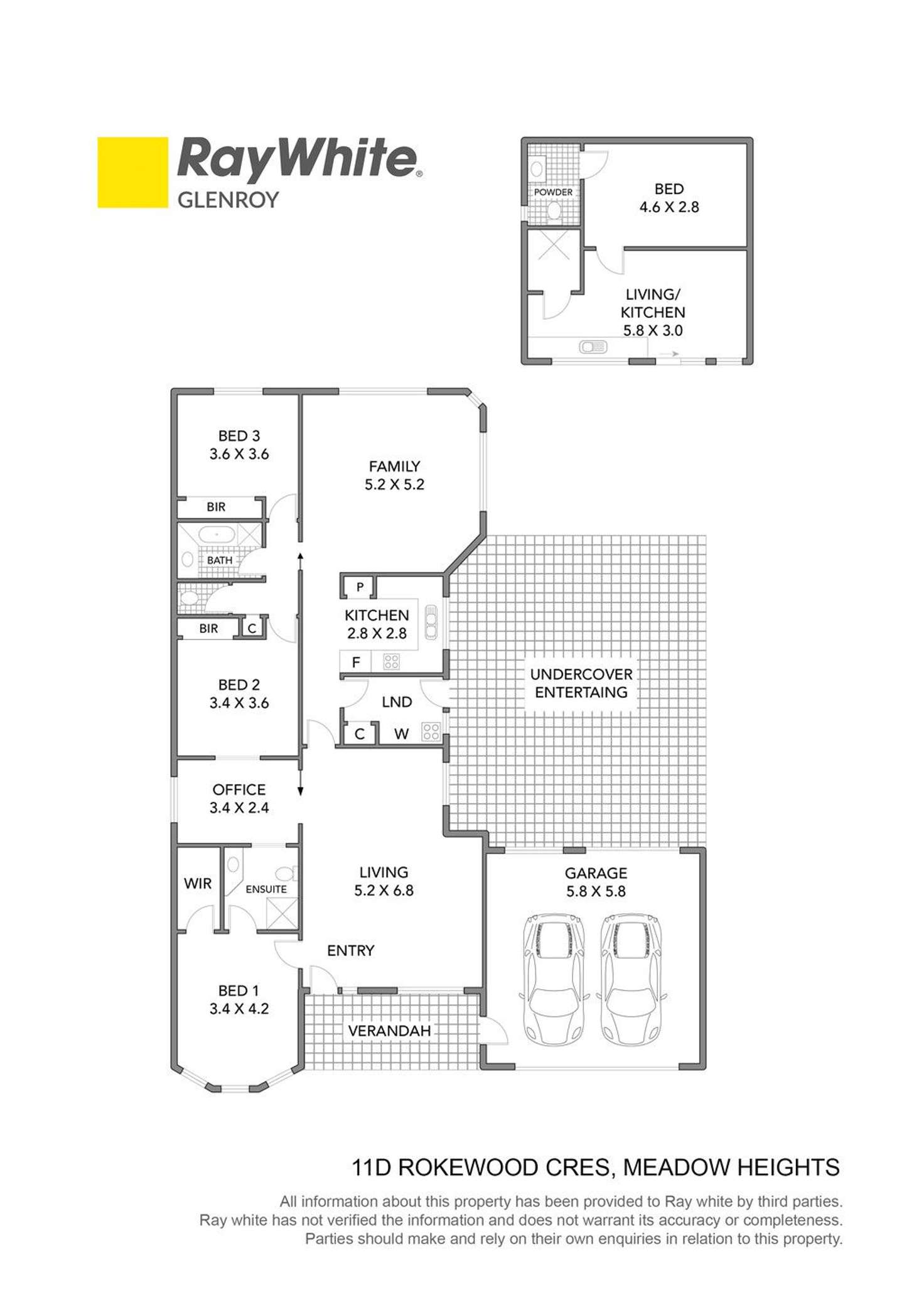 Floorplan of Homely house listing, 11D Rokewood Crescent, Meadow Heights VIC 3048