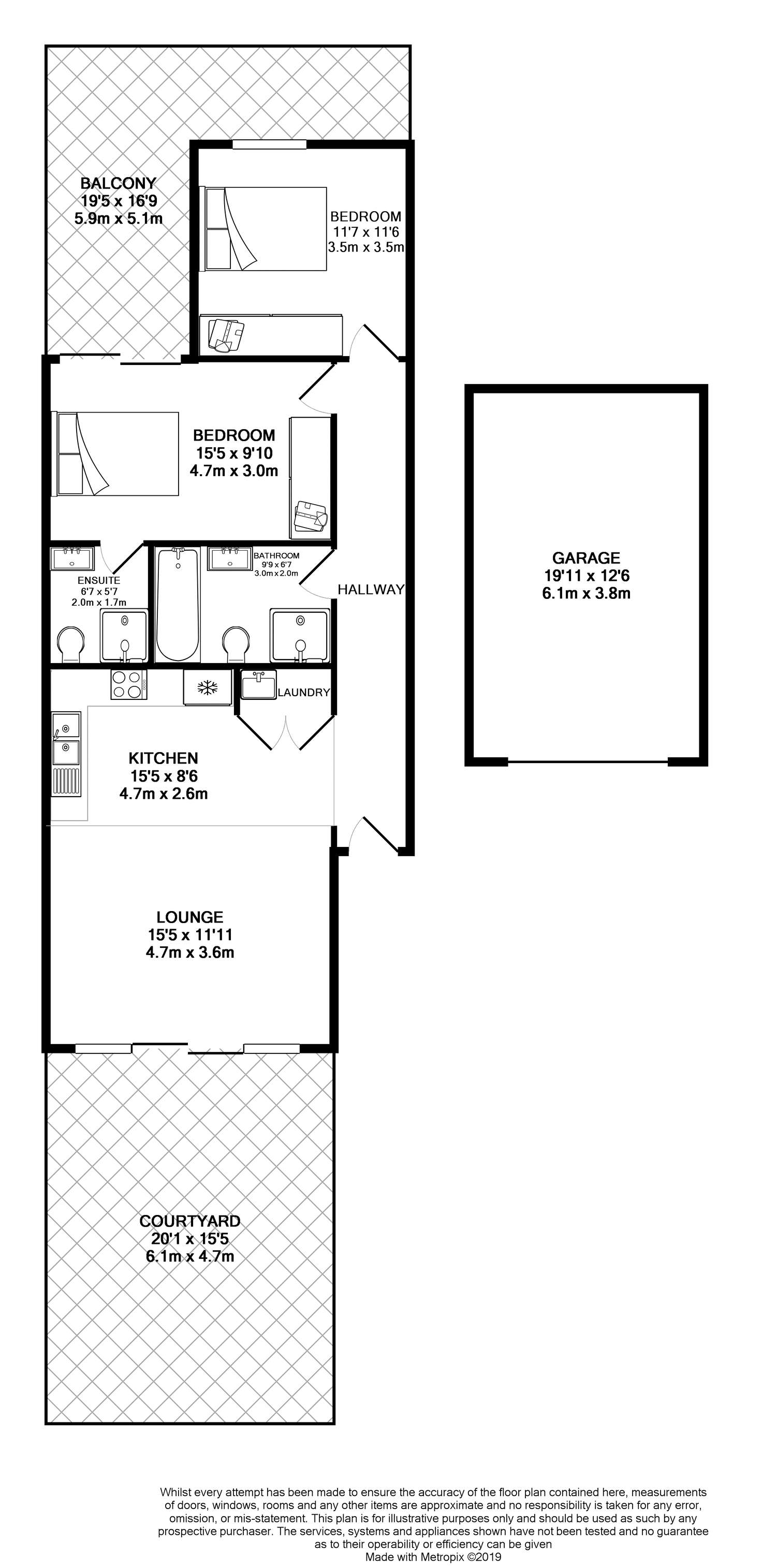 Floorplan of Homely unit listing, 8/462 Guildford Road, Guildford NSW 2161