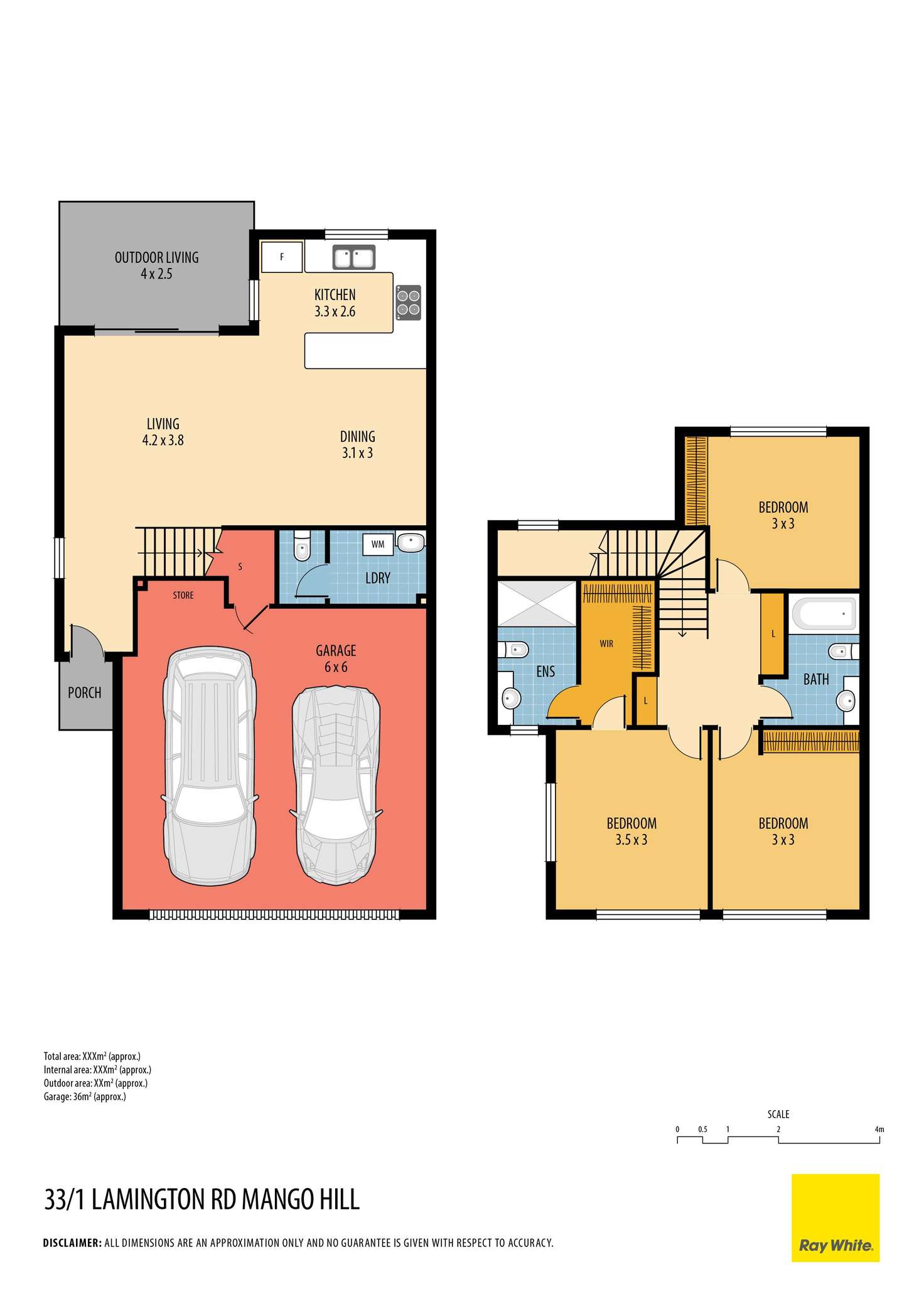 Floorplan of Homely townhouse listing, 33/1 Lamington Road, Mango Hill QLD 4509