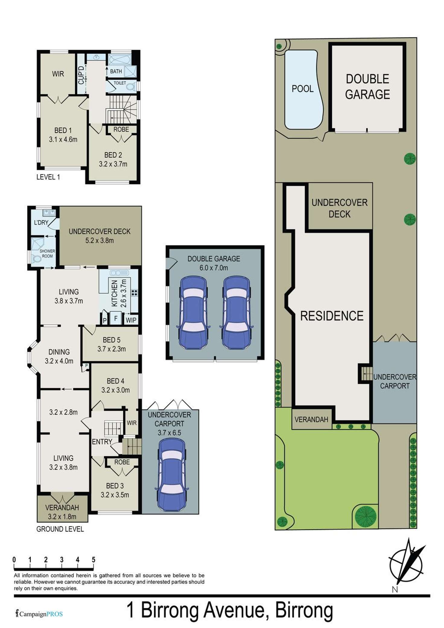 Floorplan of Homely house listing, 1 Birrong Avenue, Birrong NSW 2143