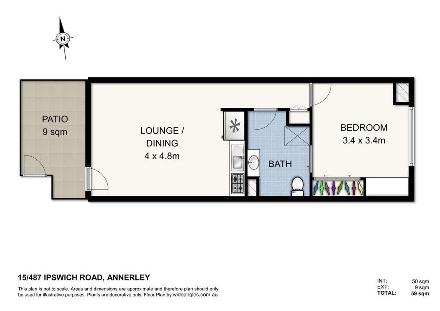 Floorplan of Homely unit listing, 15/487 Ipswich Road, Annerley QLD 4103