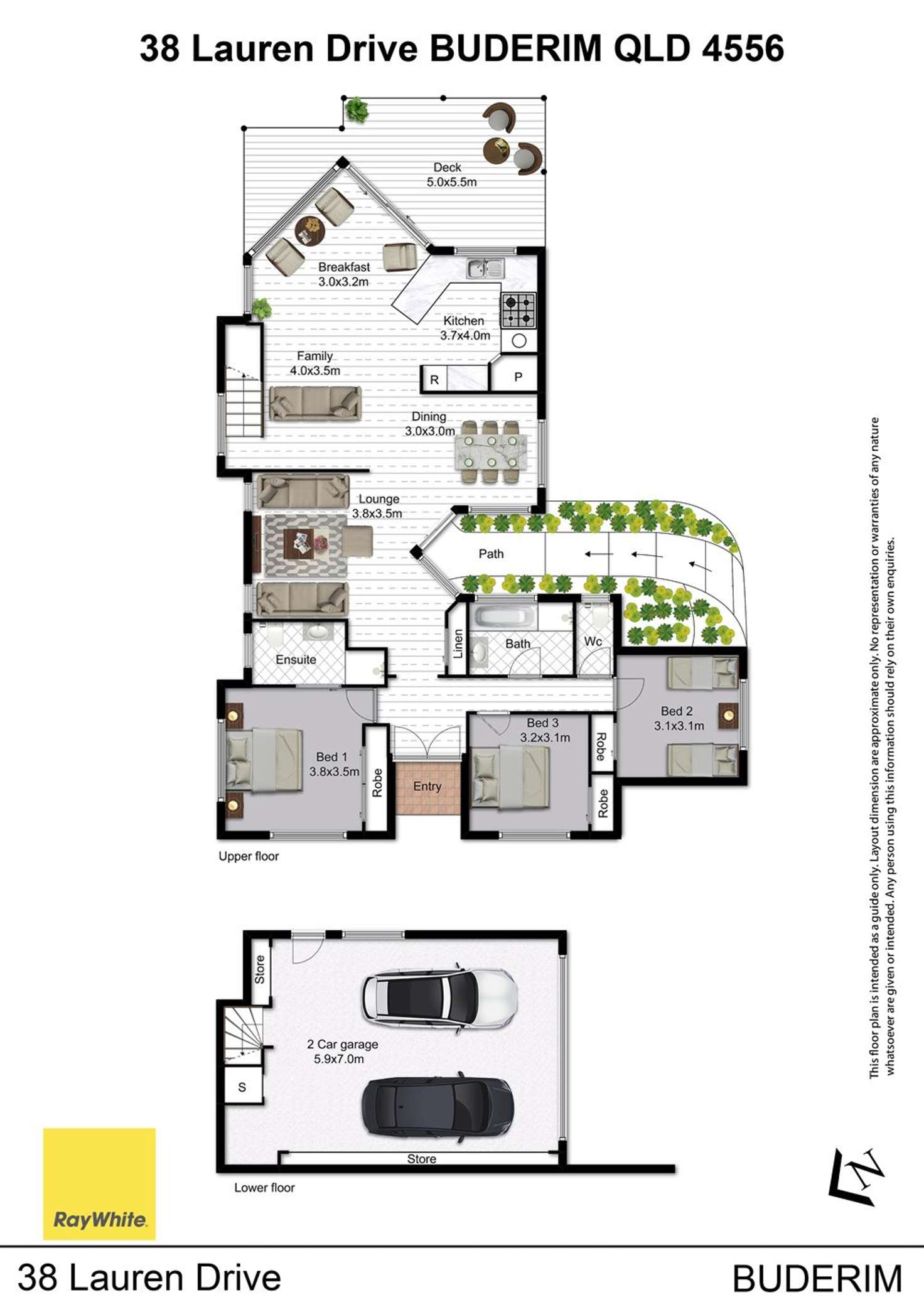 Floorplan of Homely house listing, 38 Lauren Drive, Buderim QLD 4556