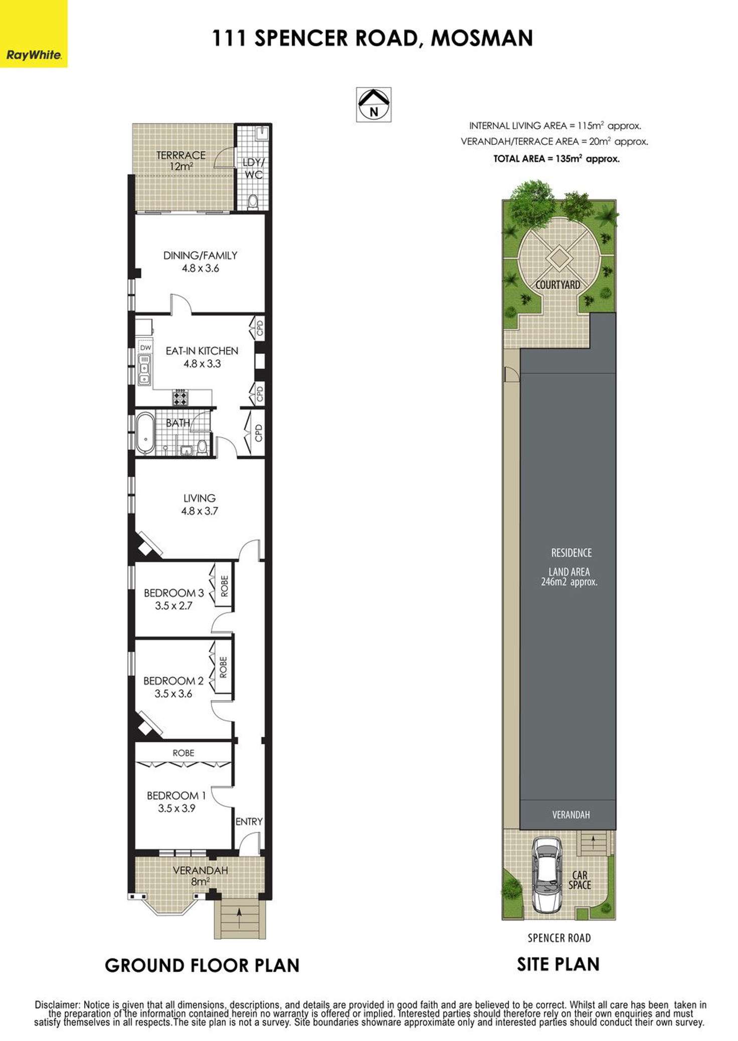 Floorplan of Homely house listing, 111 Spencer Road, Mosman NSW 2088