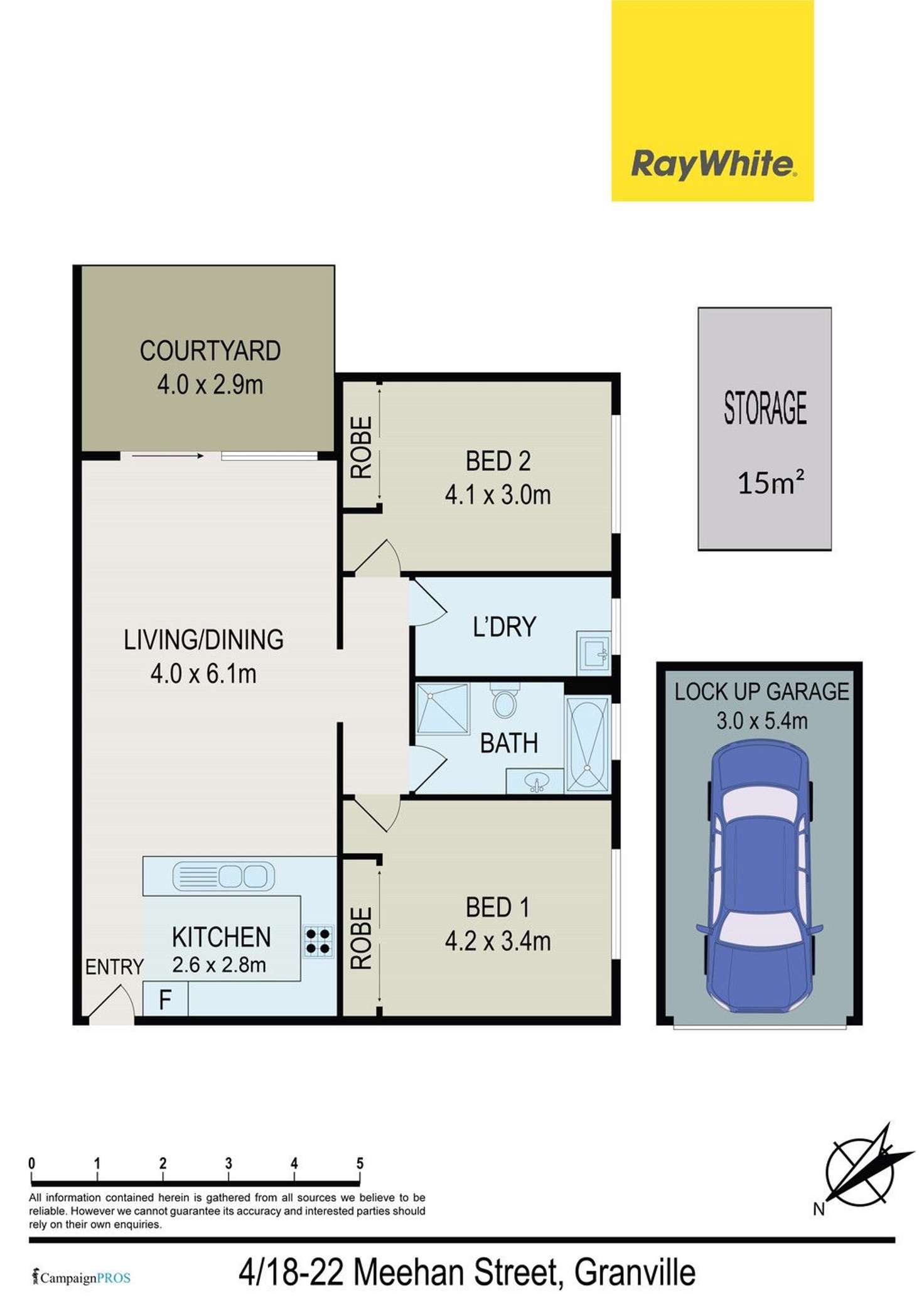 Floorplan of Homely unit listing, 4/18-22 Meehan Street, Granville NSW 2142