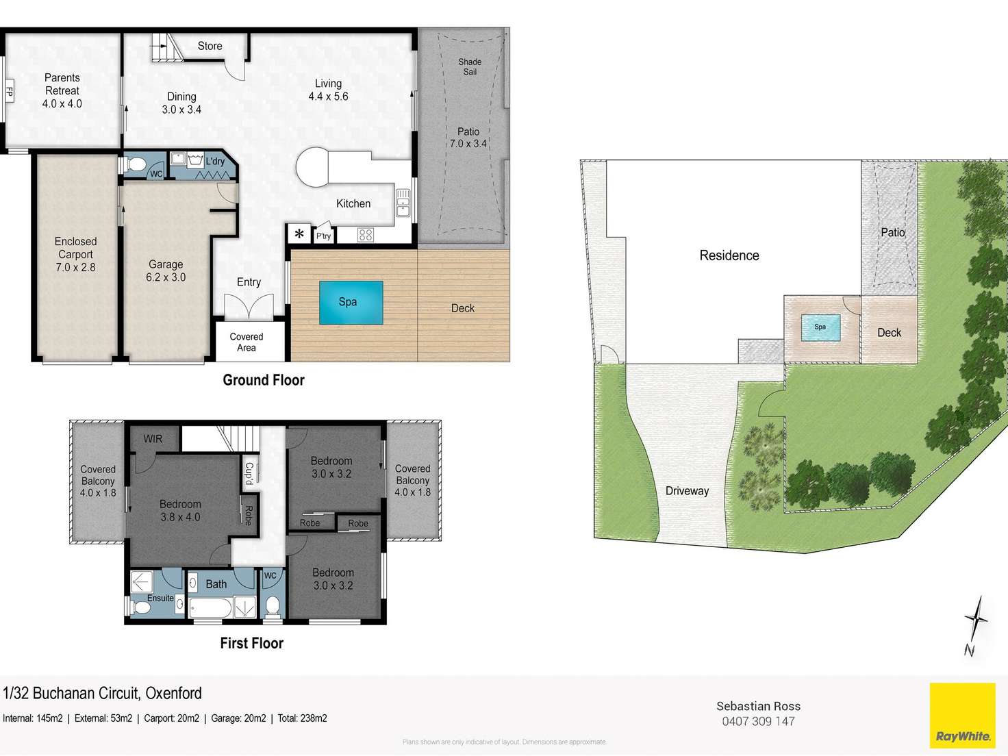 Floorplan of Homely house listing, 1/32 Buchanan Circuit, Oxenford QLD 4210