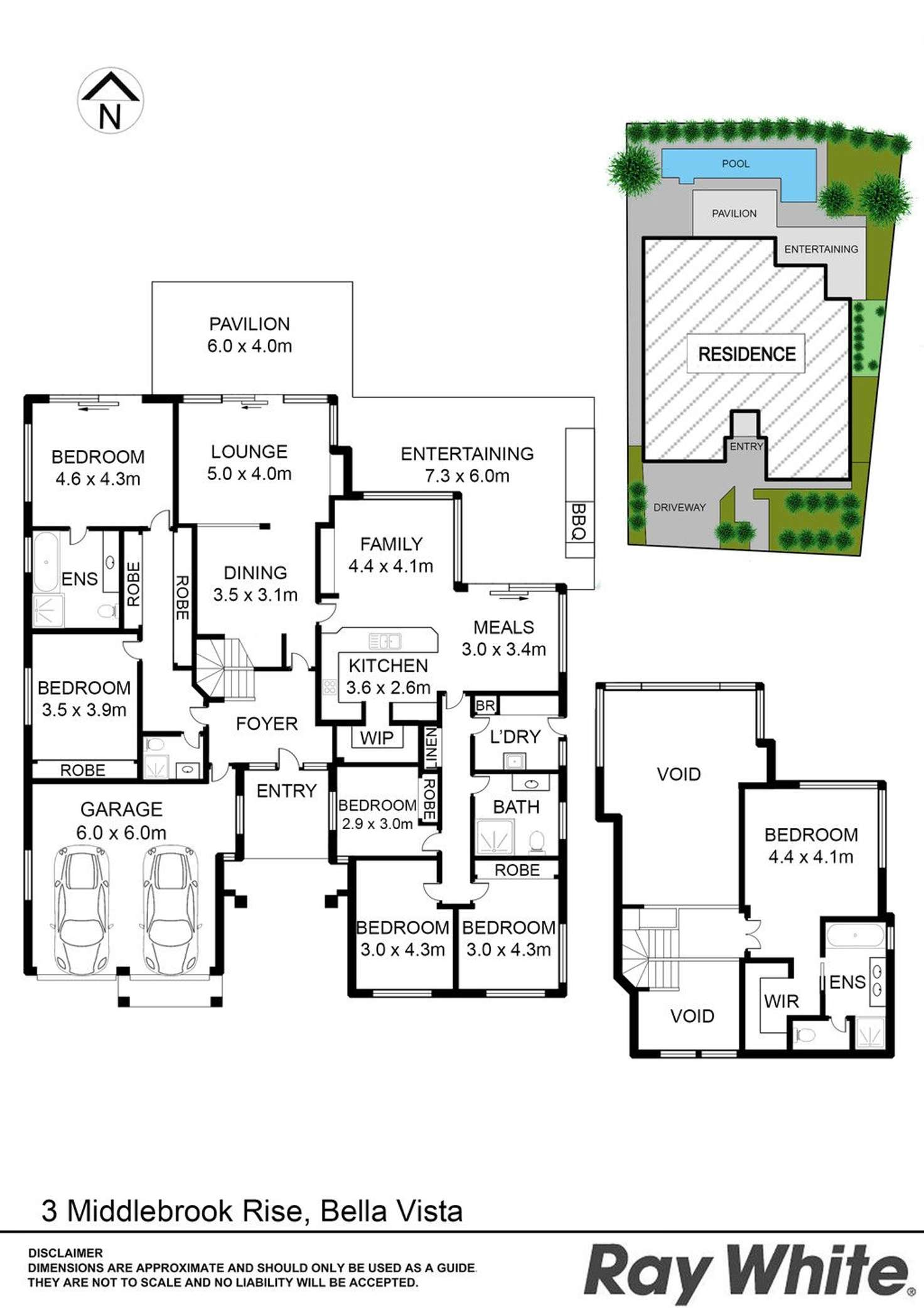 Floorplan of Homely house listing, 3 Middlebrook Rise, Bella Vista NSW 2153