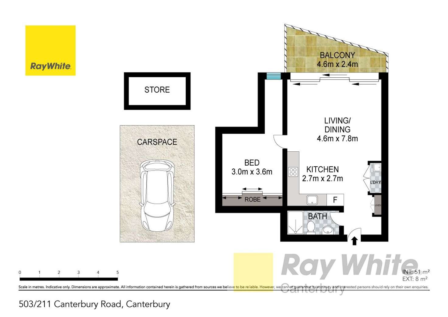 Floorplan of Homely apartment listing, 503/211-215 Canterbury Road, Canterbury NSW 2193