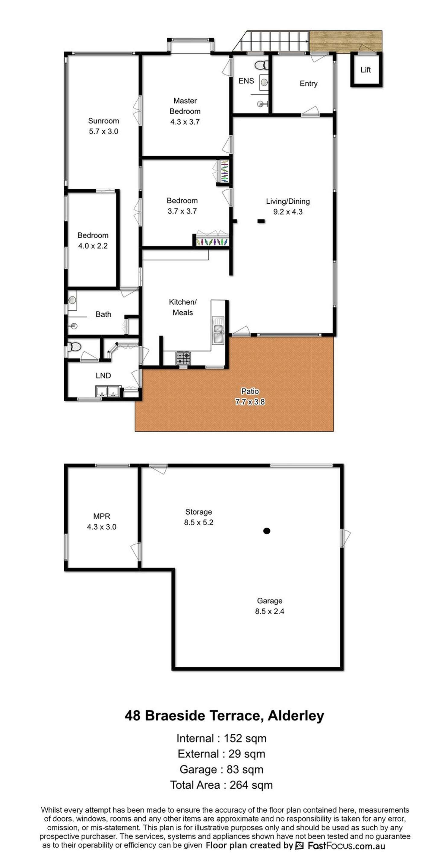 Floorplan of Homely house listing, 48 Braeside Terrace, Alderley QLD 4051