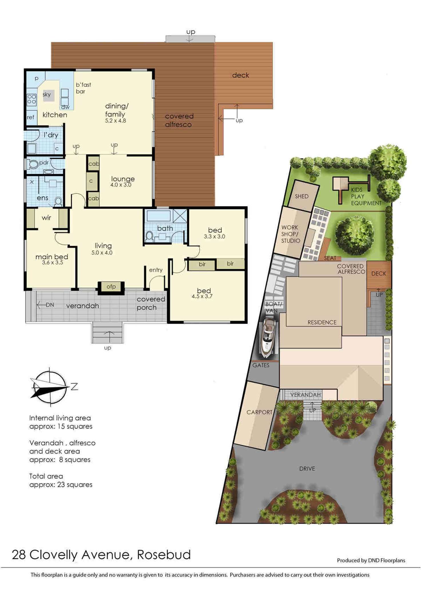 Floorplan of Homely house listing, 28 Clovelly Avenue, Rosebud VIC 3939