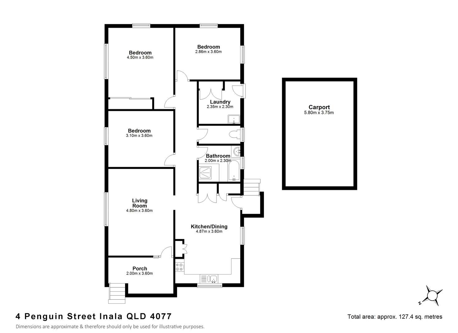 Floorplan of Homely house listing, 4 Penguin Street, Inala QLD 4077