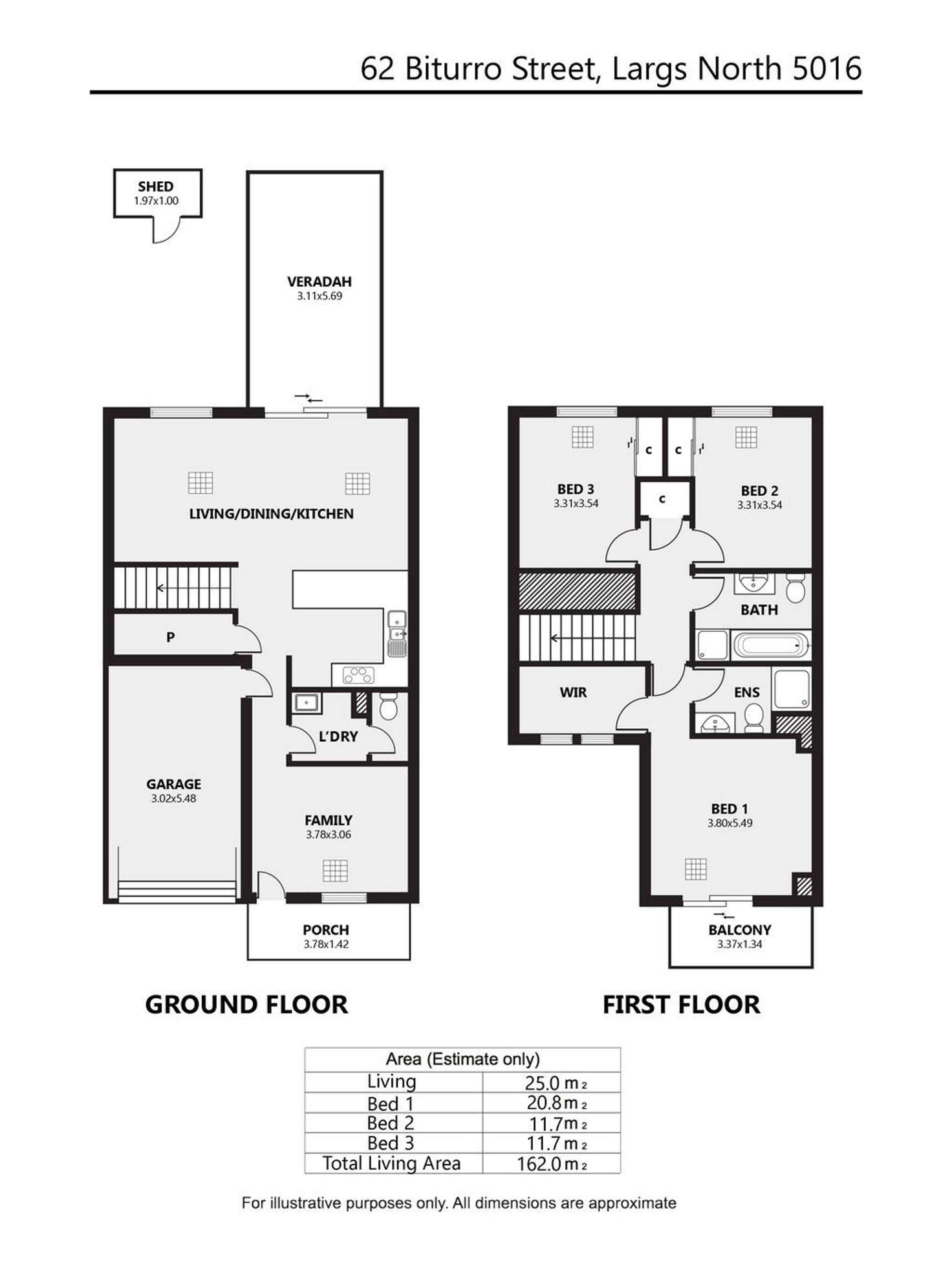 Floorplan of Homely house listing, 62 Biturro Street, Largs North SA 5016