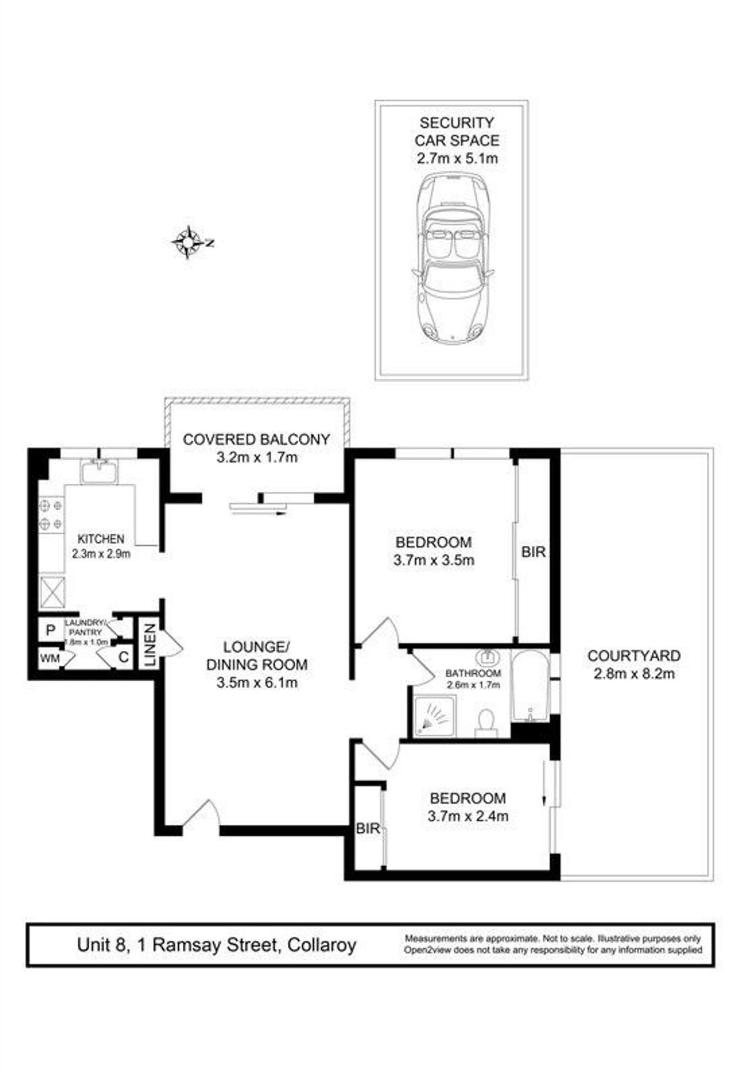 Floorplan of Homely apartment listing, 8/1 Ramsay Street, Collaroy NSW 2097