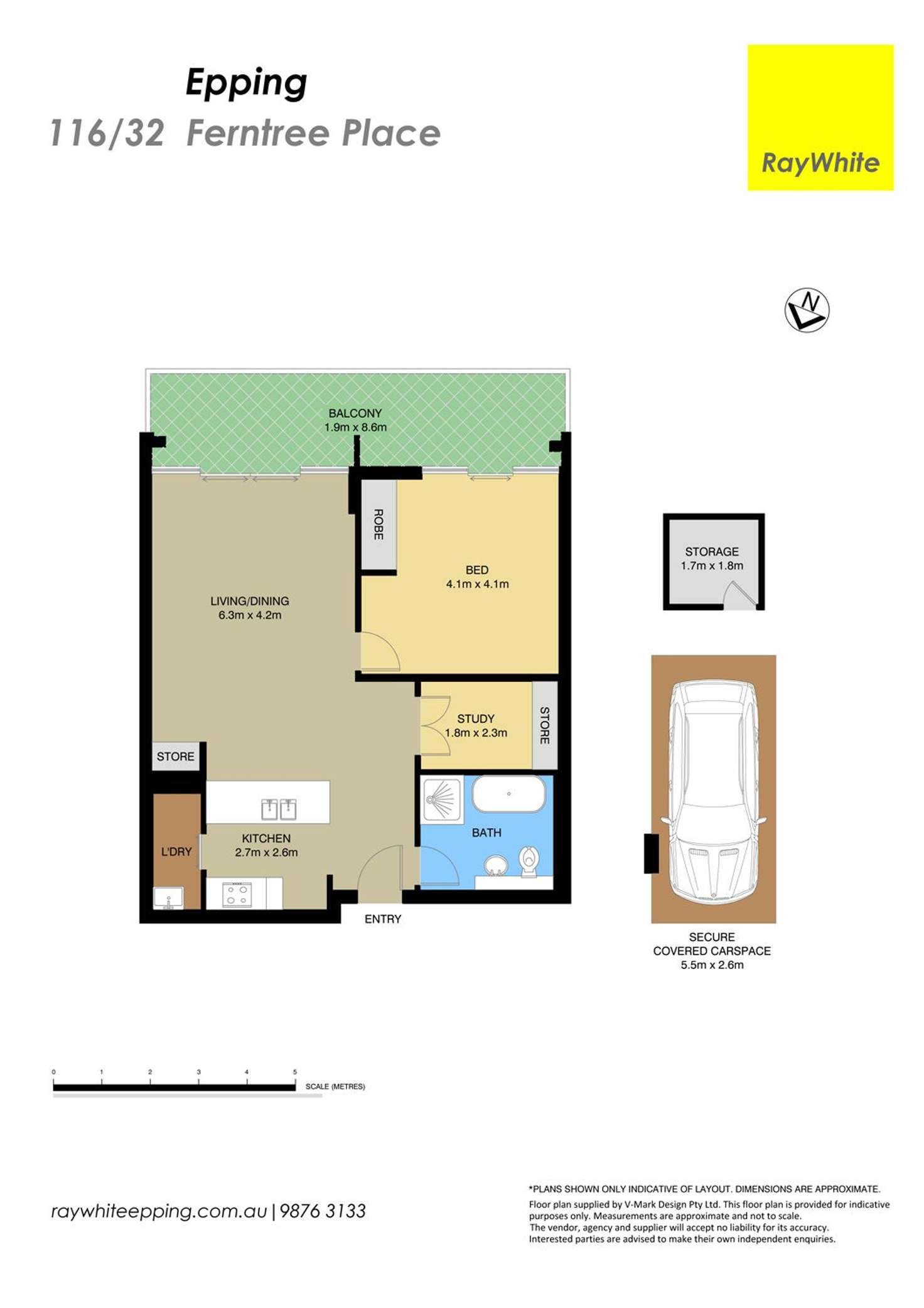 Floorplan of Homely apartment listing, 116/32 Ferntree Place, Epping NSW 2121